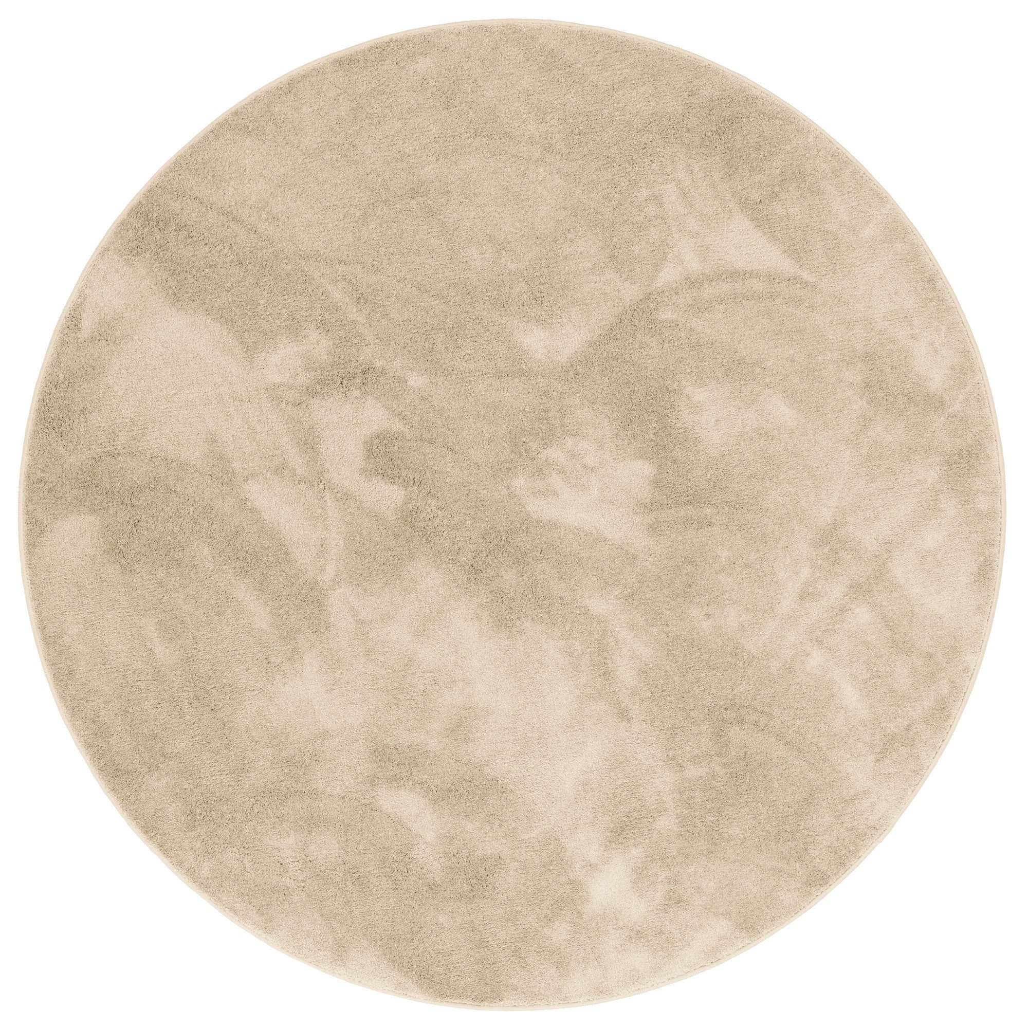 Pergamon Hochflor-Teppich Hochflor Langflor Teppich Super Soft Melia Rund, Rund, Höhe: 20 mm