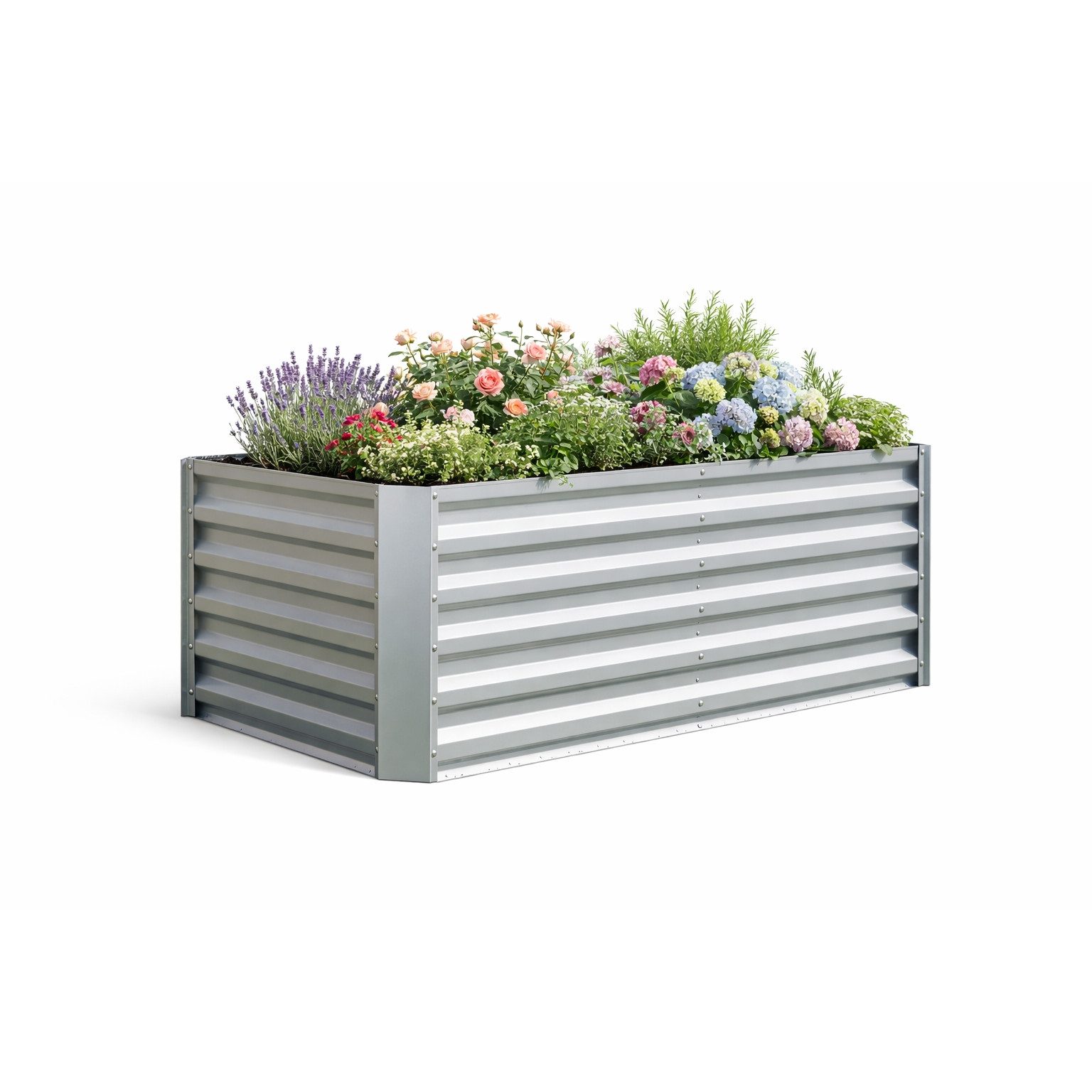 VCM Hochbeet Galdo Hochbeet B. 120 x T. 60 x H. 57 cm (Produkt, Montagematerial, einfache Aufbauanleitung), Rechteckiger Pflanzkasten für Garten & Terrasse