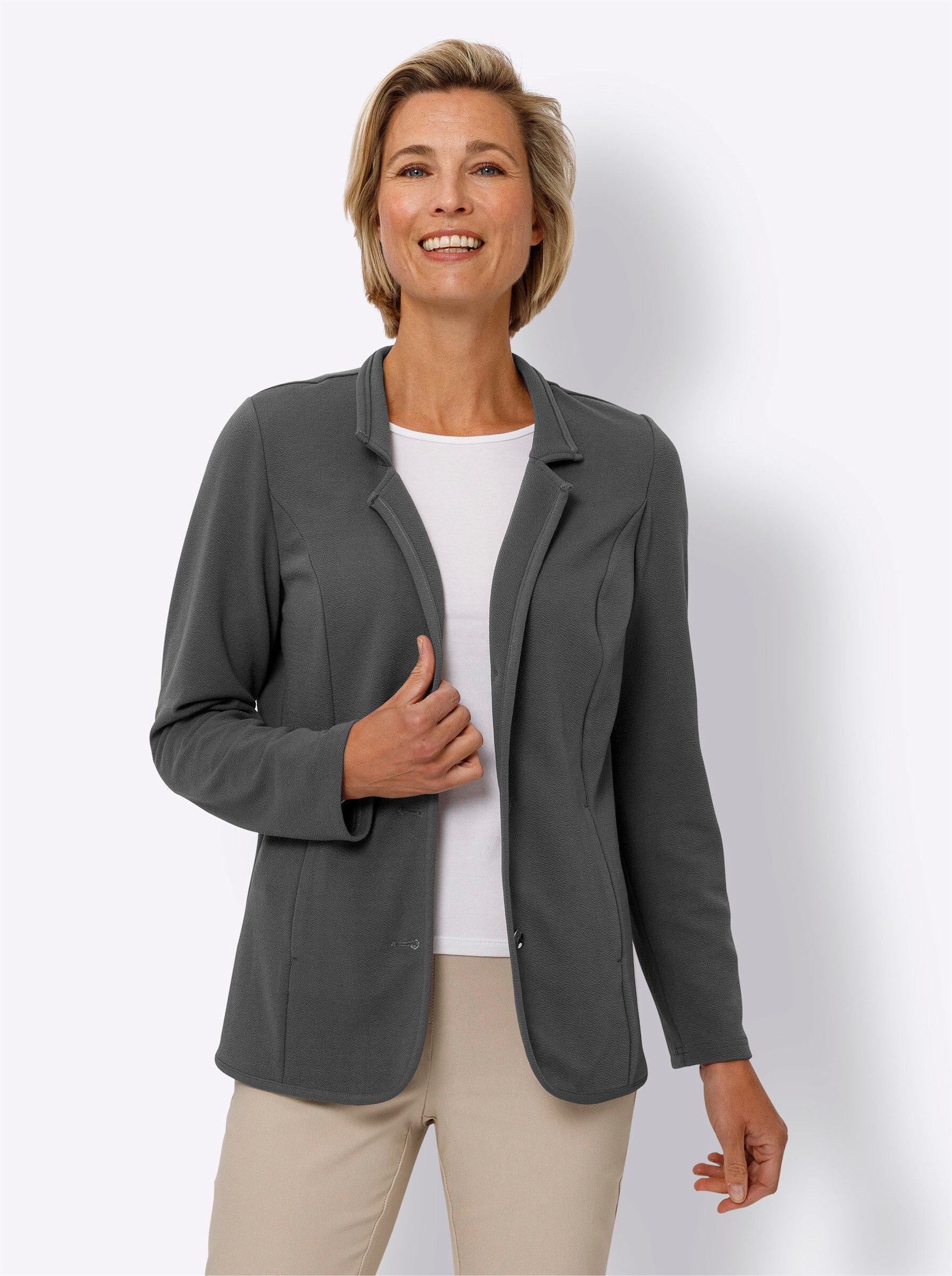Sieh an! Blusenblazer Jerseyblazer . günstig online kaufen