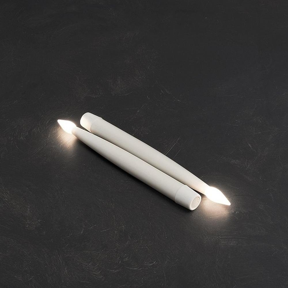 LED-Kerze LED Decoration Kerzen 2er Set 23,5cm ww