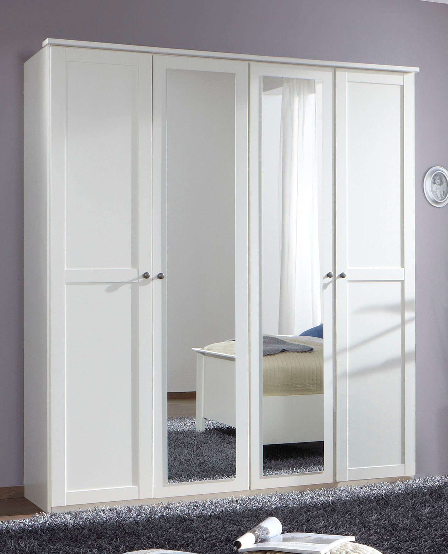 Wimex Kleiderschrank Chalet mittig mit Spiegeltüren – Bild 2 von 5
