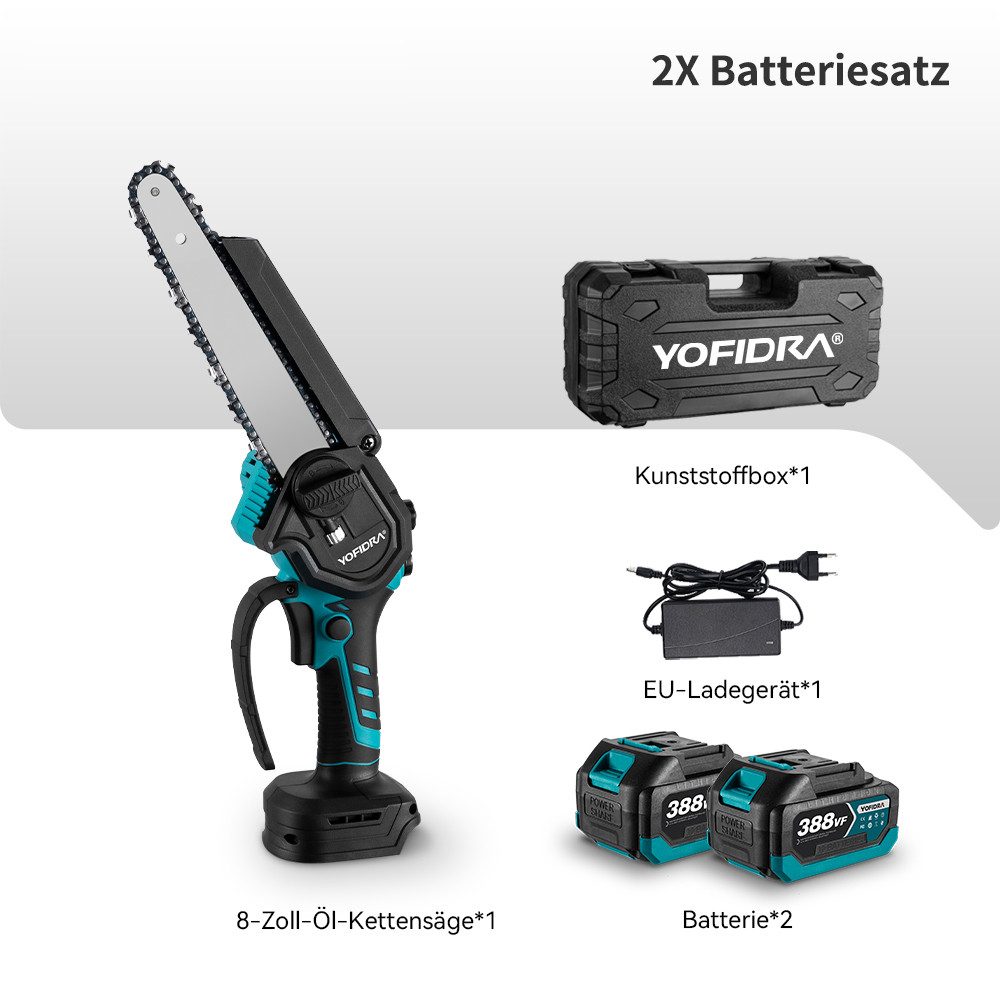 ONEVAN Akku-Kettensäge Kabellose Mini-Kettensäge 8 Zoll, günstig online kaufen