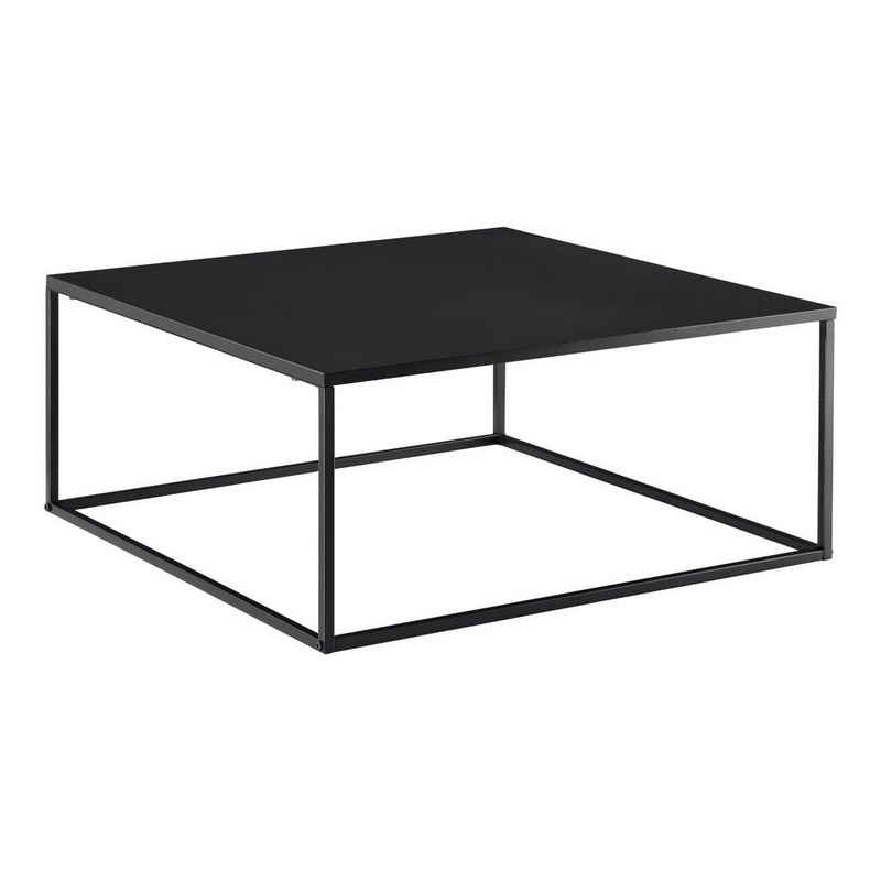 en.casa Couchtisch, »Lebus« Metall 38 x 85 x 85 cm Schwarz