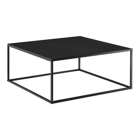 en.casa Couchtisch, »Lebus« Metall 38 x 85 x 85 cm Schwarz