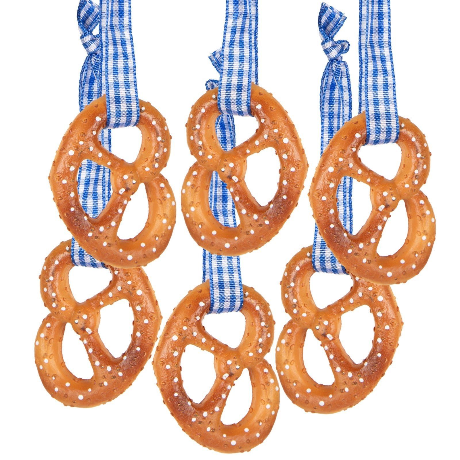 Logbuch-Verlag Dekofigur 6 Brezeln mit Schnur Bayerische Deko Oktoberfest 5,5 cm