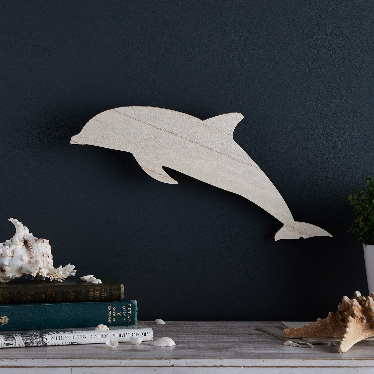 Lights4fun LED Wandleuchte Delfin Wandlampe Kinderzimmer
