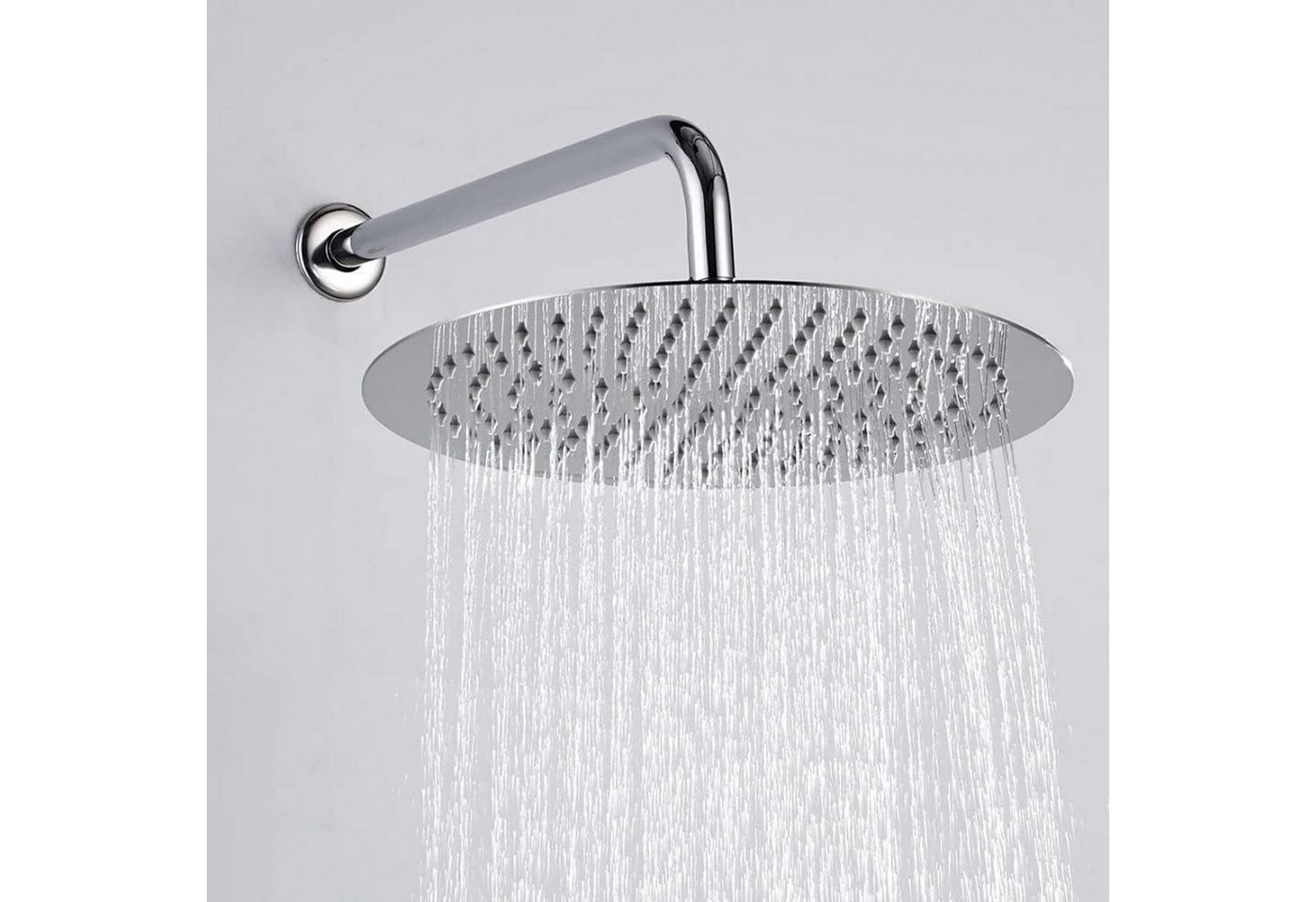 Thumbnail - LuxusKollektion Regenduschkopf Regendusche 12 Zoll Edelstahl AISI304 Anti-Kalk-Düsen Rund