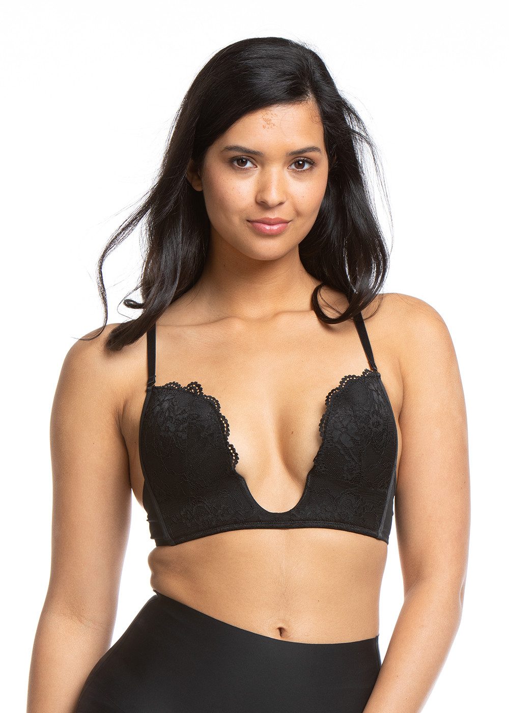 MAGIC Bodyfashion Bügelloser BH V-Bra Verziert mit wunderschöner Spitze und Netz-Details