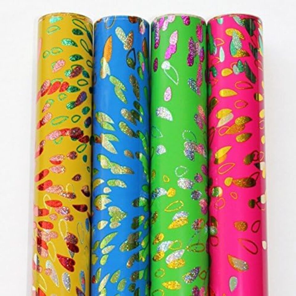 Testrut Geschenkfolie Geschenkfolie Party 150 x 70 cm, farbig sortiert, (1St)