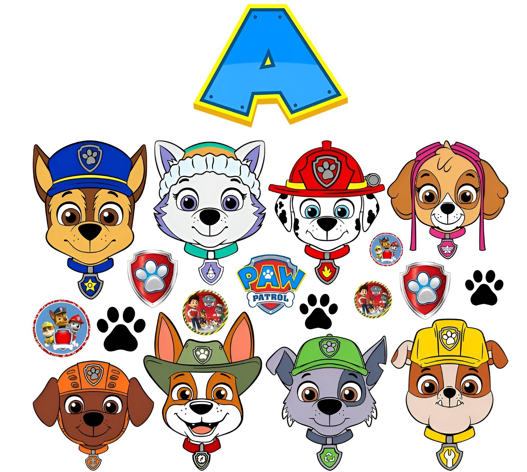 Festivalartikel Kindertattoo PAW PATROL Kindertattoos Abwaschbar Party Geburtstag Wasserfest Tattoo