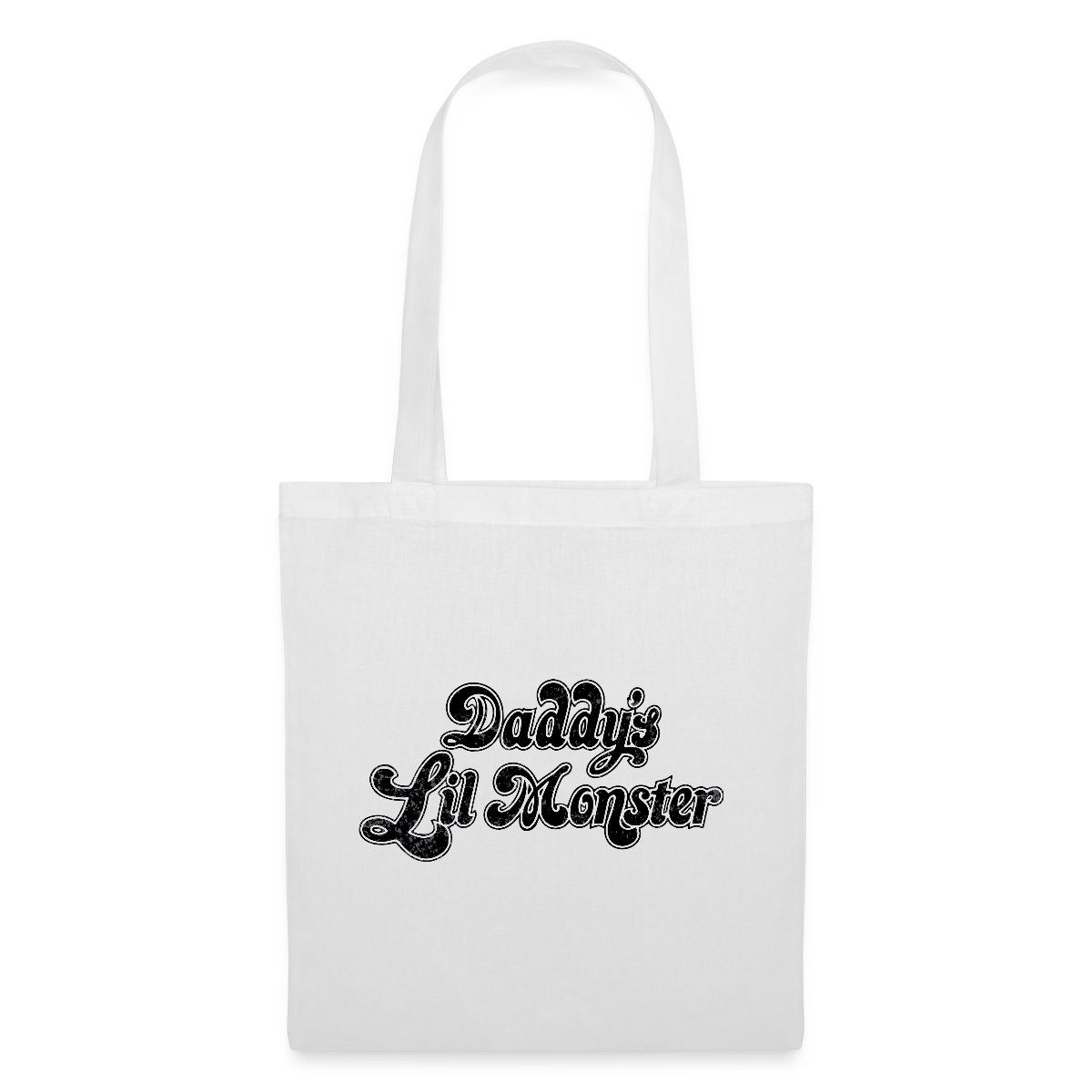 Spreadshirt Henkeltasche Harley Quinn Daddy's Lil Monster Stoffbeutel (1-tlg)