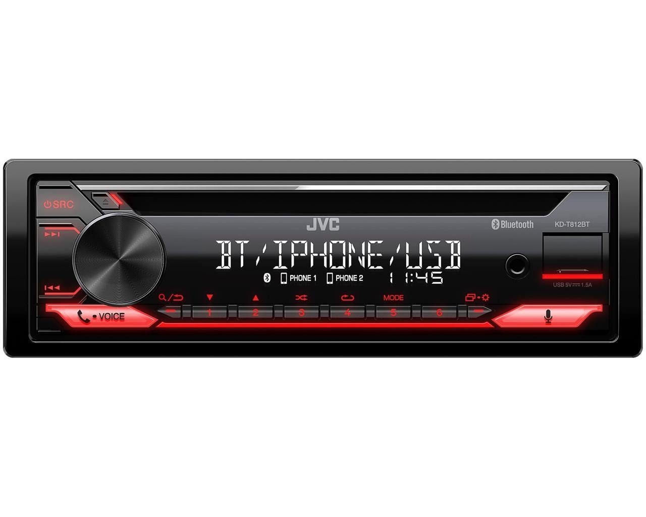 JVC KD-T812BT Bluetooth Alexa Spotify MP3 USB Android CD Autoradio