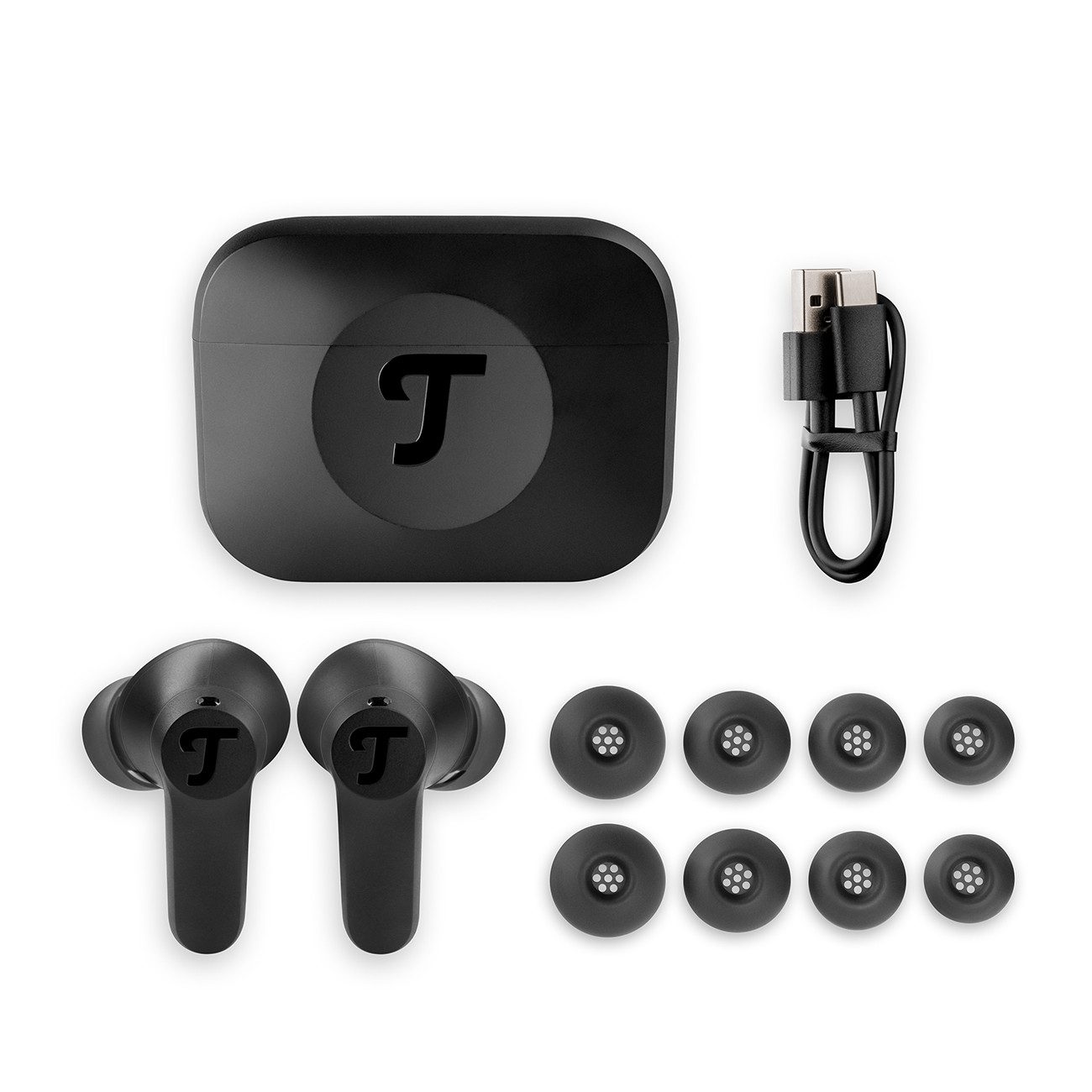 Teufel AIRY TWS 2 wireless In-Ear-Kopfhörer (Active Noise Cancelling (ANC), Spritzwasser-Schutz-IPX4, Transparenz-Modus)
