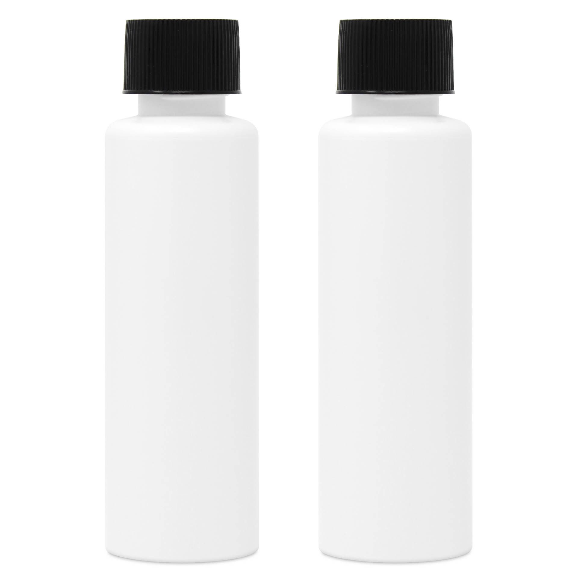 DistrEbution Kanister Flasche Weiß 125 ml mit Deckel aus HDPE Kunststoff, Leere Flasche zum Befüllen