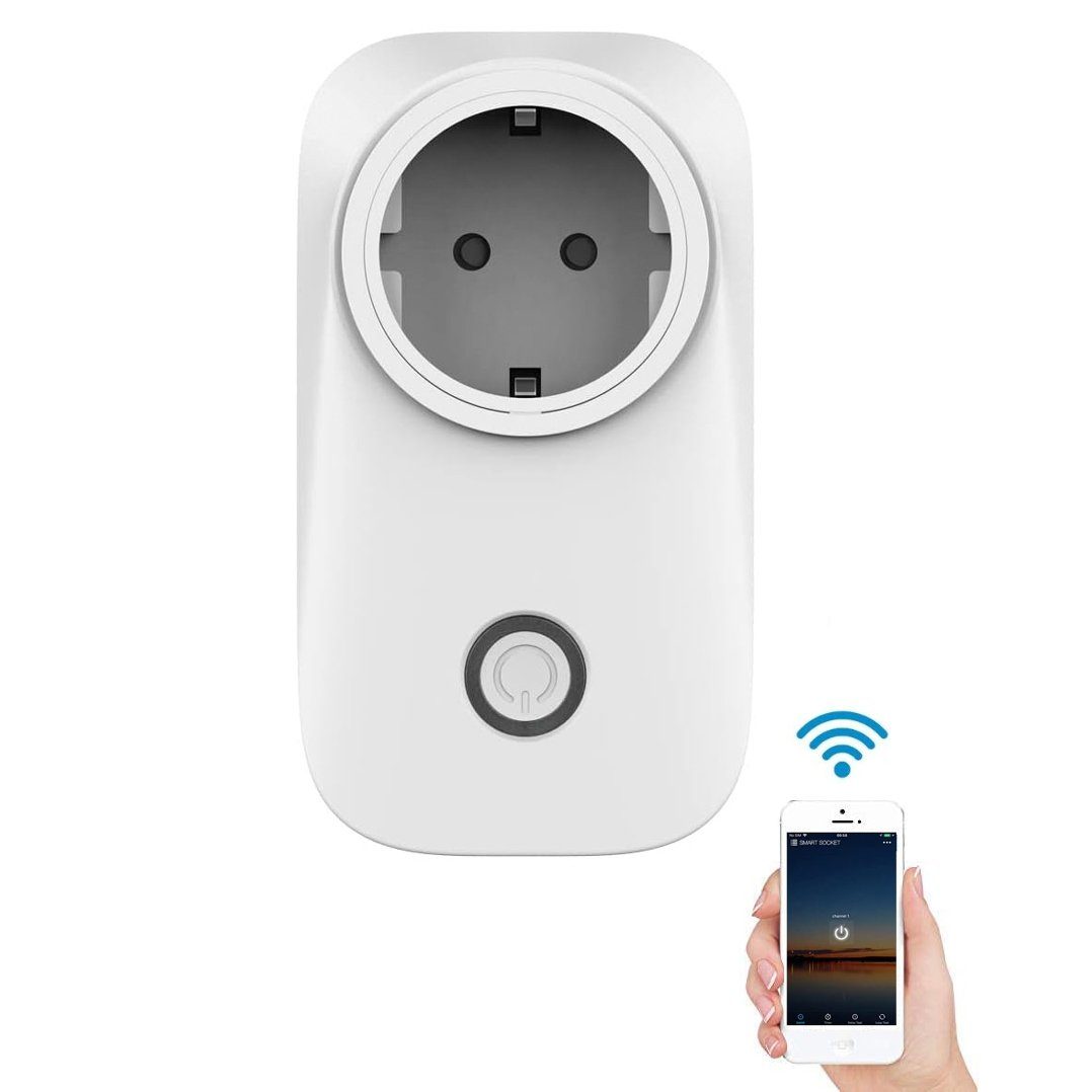 Bolwins Funksteckdose A18C Intelligent Steckdose WiFi Smart Steckdose Schalter App Steuerung