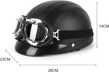 CoolBlauza Fahrradhelm Helm + Schutzbrille, Motorradhelm, Street Racing (1-tlg., Sonnenschutz und atmungsaktiv), Reiten für Männer und Frauen, Motocross