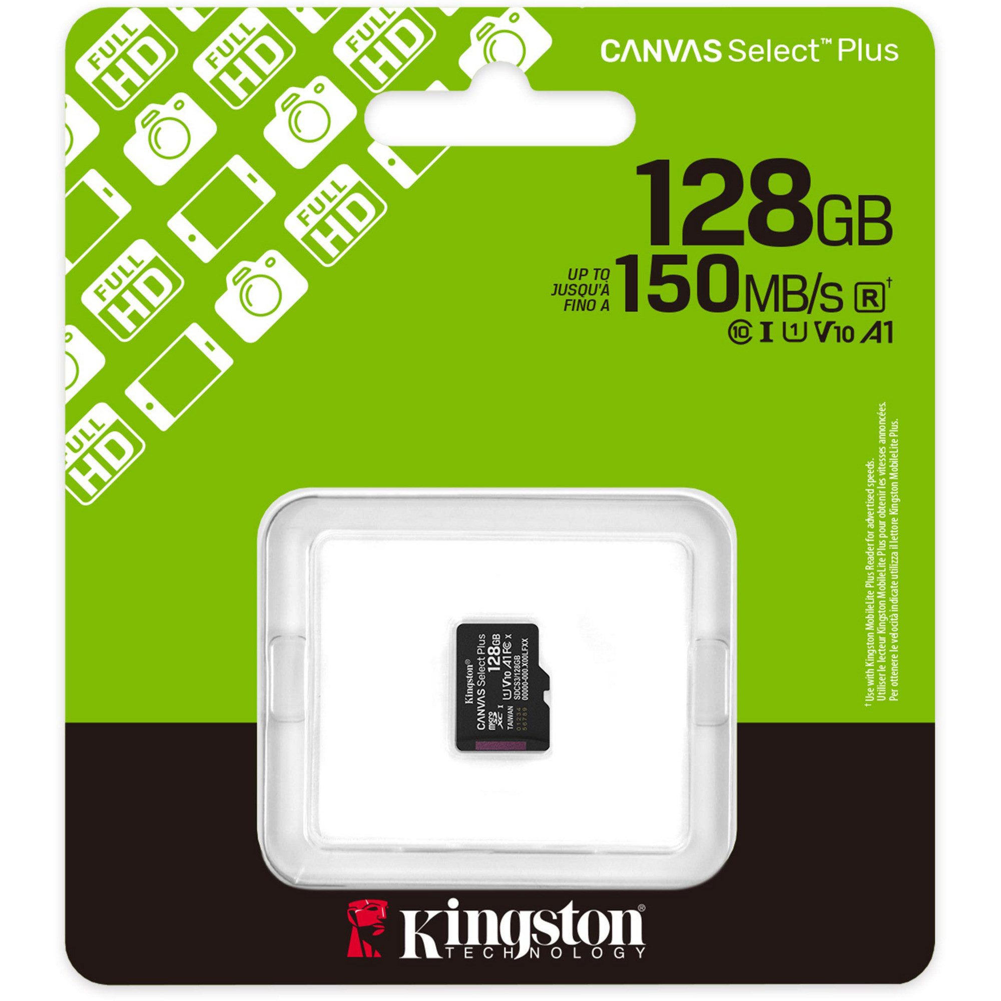 Kingston Kingston Canvas Select Plus 128 GB MicroSDXC, externer Speicher (128 GB GB)