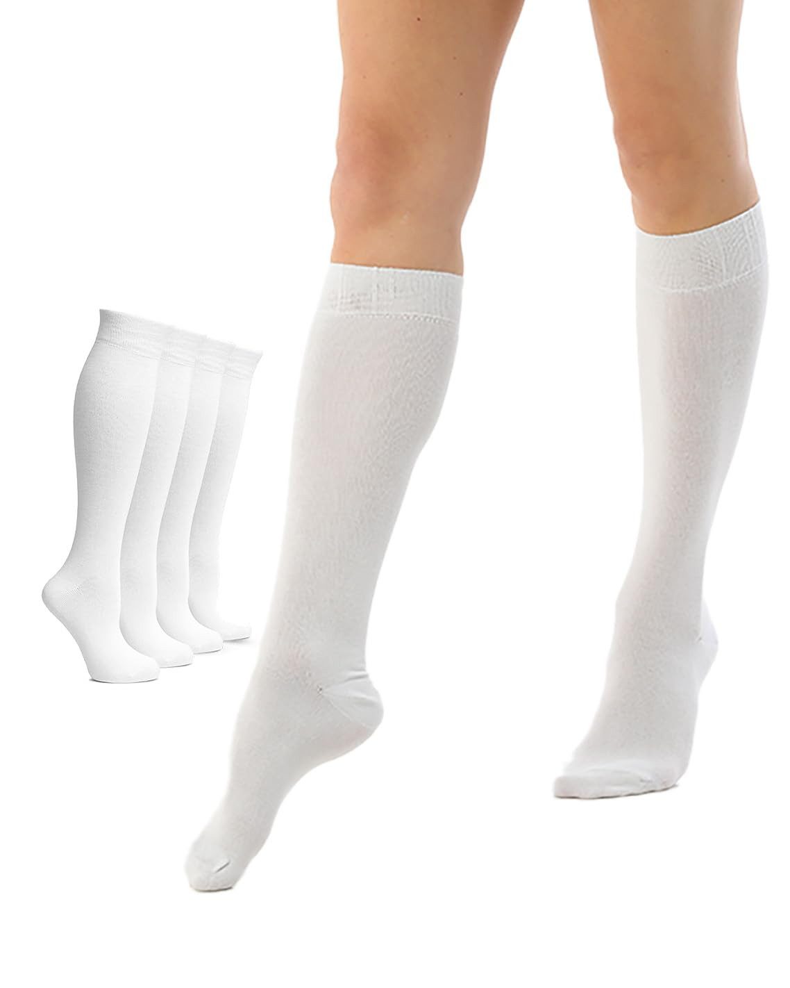 Fiera Besa Kniestrümpfe Fiera Besa Kniestrümpfe Damen – 4 Paar – Weich & Elastisch, Ohne Naht