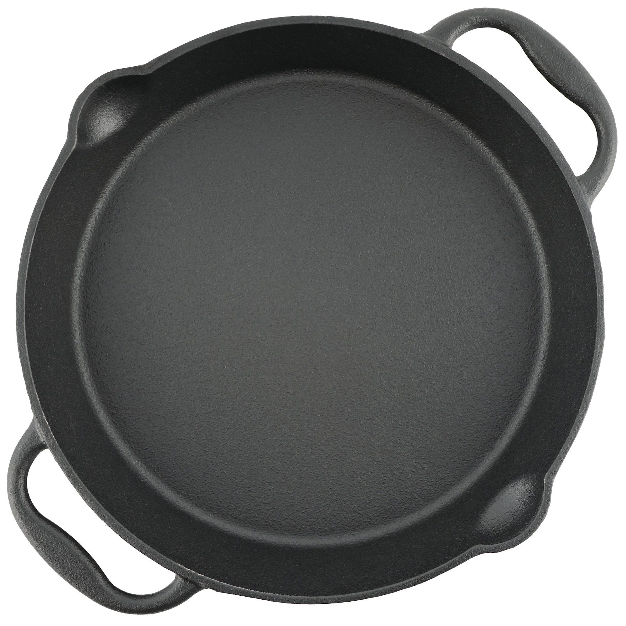 BBQ-Toro Grillpfanne Gusseisen Grillpfanne, Ø 25 cm, Servierpfanne aus Gusseisen, Grillzube, Gusseisen