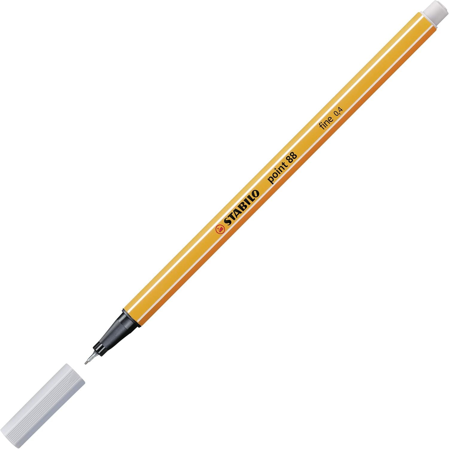 STABILO Filzstift STABILO point 88 Fineliner - Hellgrau - Präzise Linienführung für Prof