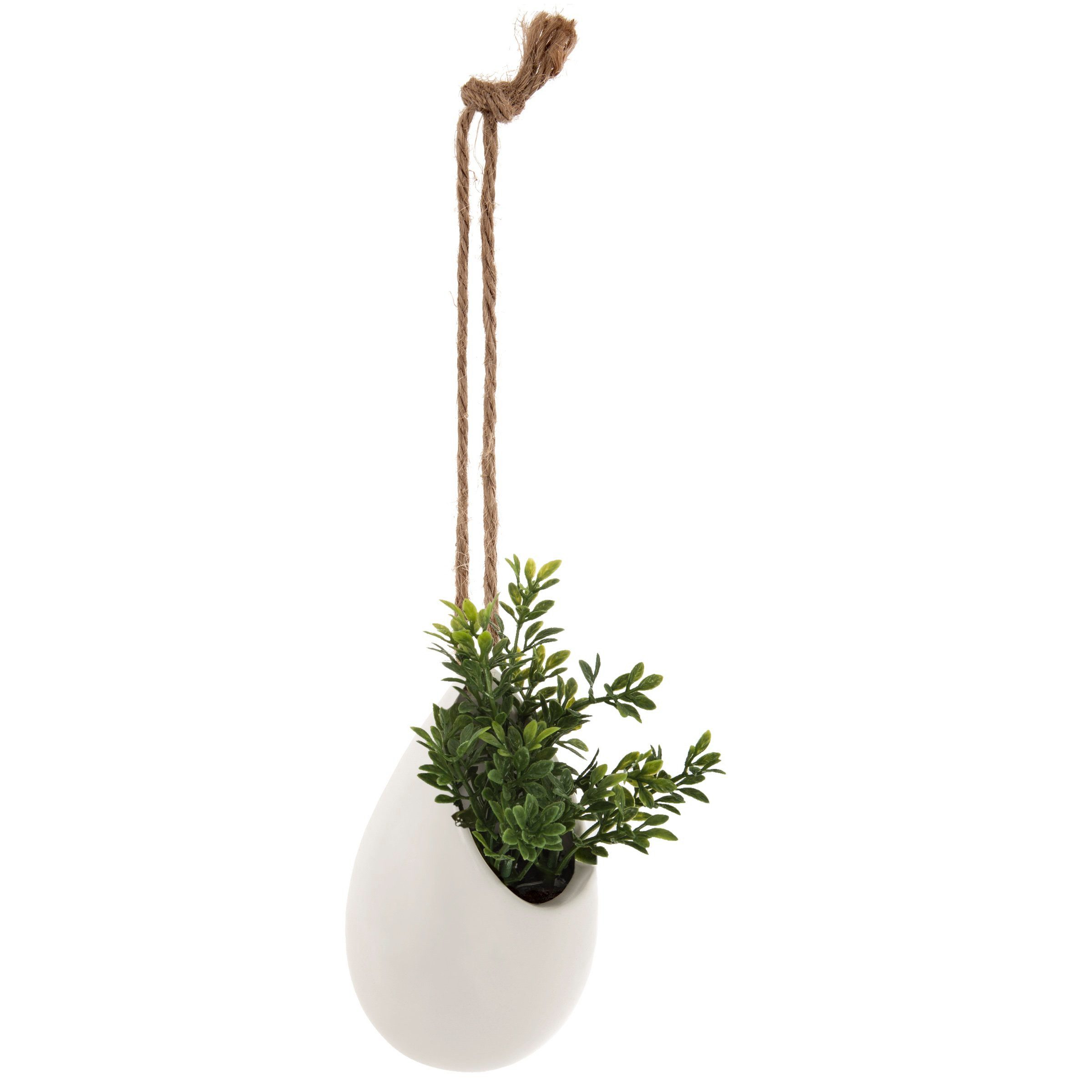 Kunstpflanze Kunstpflanze im Dekotopf, hängend an einer Schnur, 13 cm Zimmerpflanze, Atmosphera Créateur d'intérieur, Höhe 13 cm