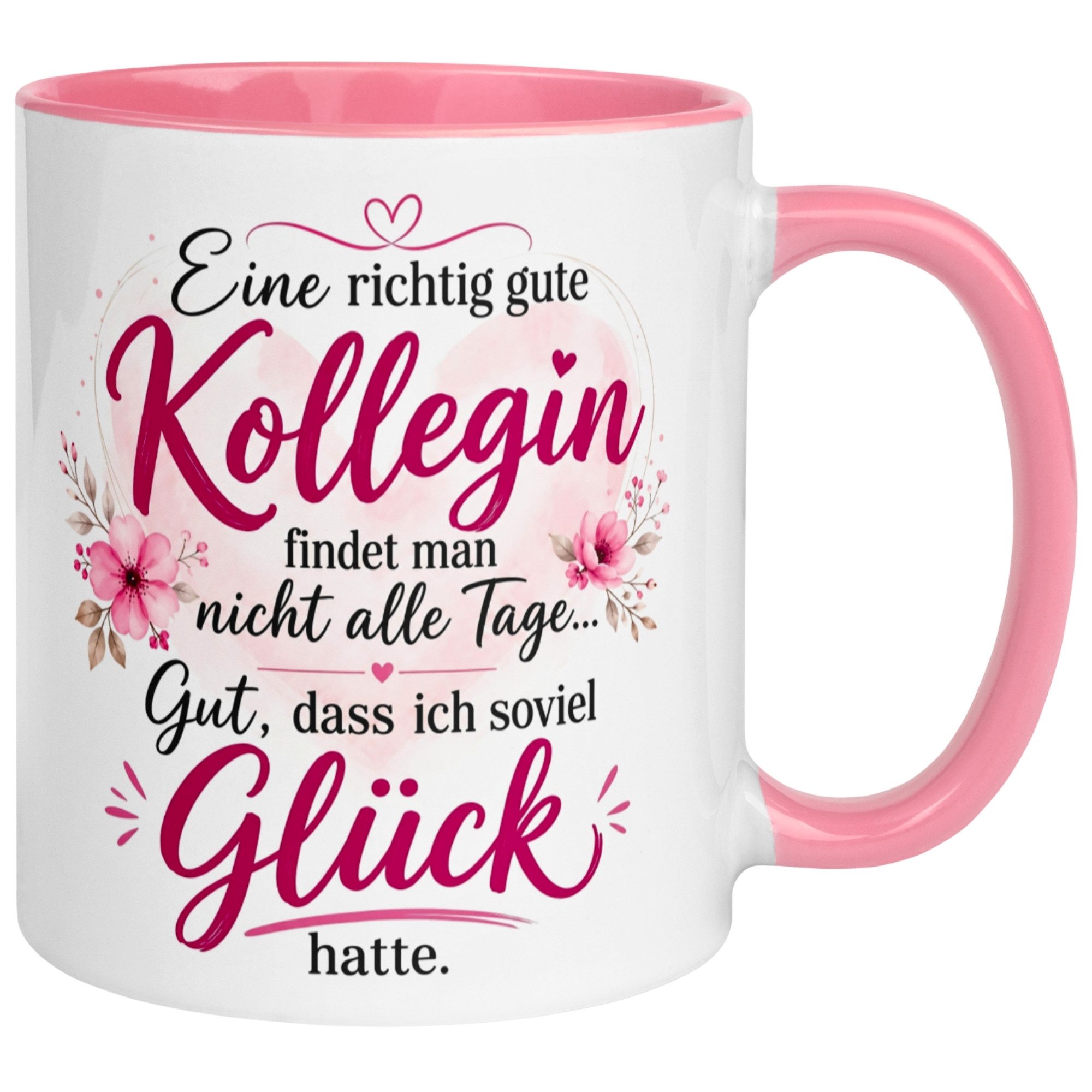 Momentals Tasse Kollegin – „Eine richtig gute Kollegin findet man nicht alle Tage", Gratis Versand · Links-&Rechtshänder · Spülmaschinenfest
