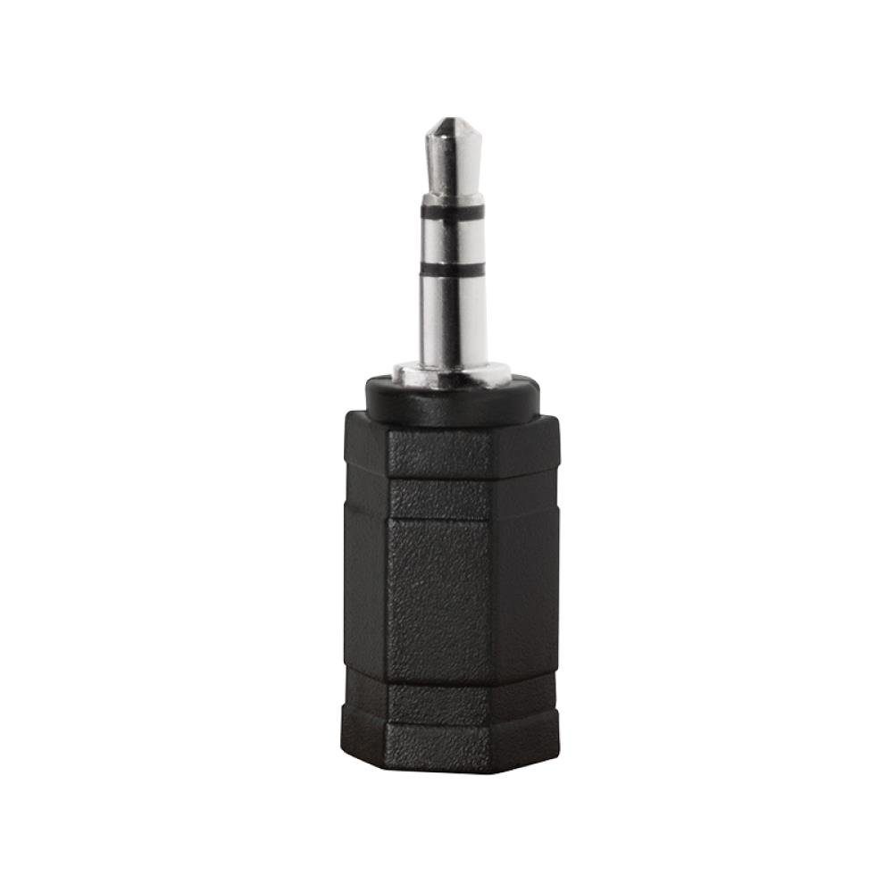 LogiLink Audio-Adapter, 3,5 mm 3-Pin/M zu 2,5 mm 3-Pin/F, schwarz Audio-Adapter, Stereo Headset Adapter, 3,5 mm, Klinke auf 2,5 mm Buchse, schwarz