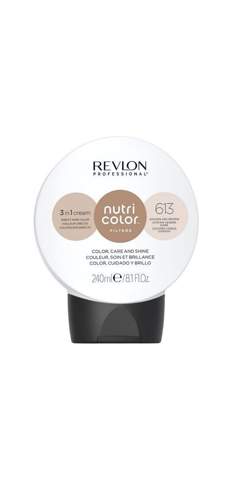 Revlon Haarfarbe Revlon Nutri Color Filters 613 Golden Ash Brown 240ml