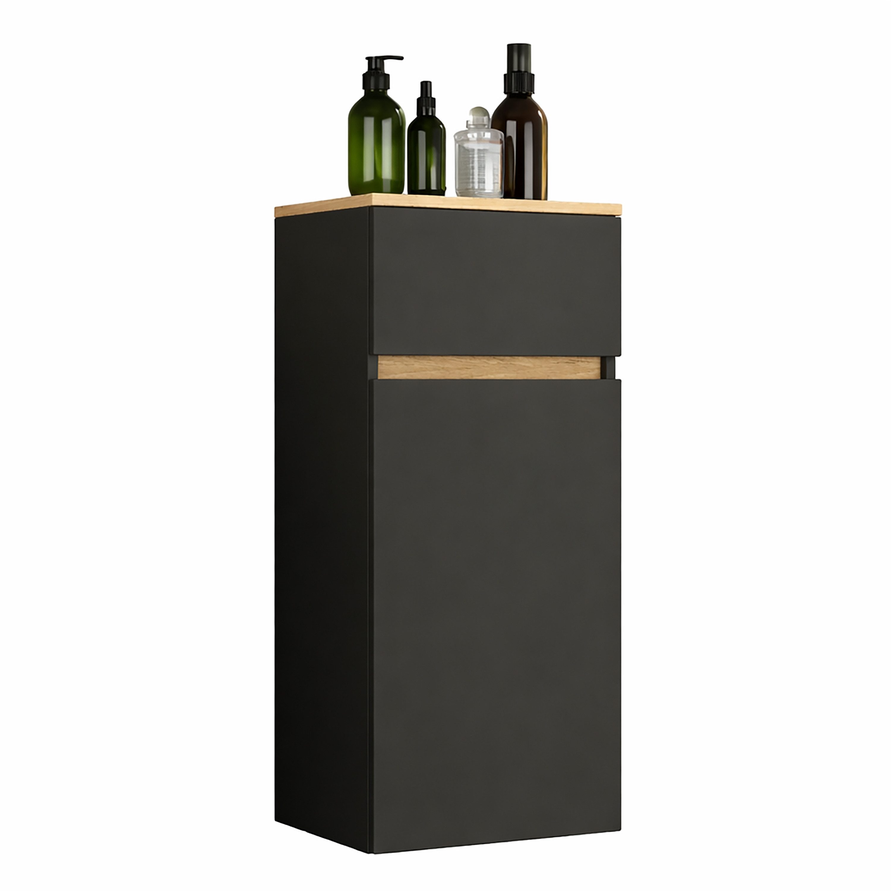 Midischrank Badschrank Hängeschrank Schublade Cosila 85x30x32