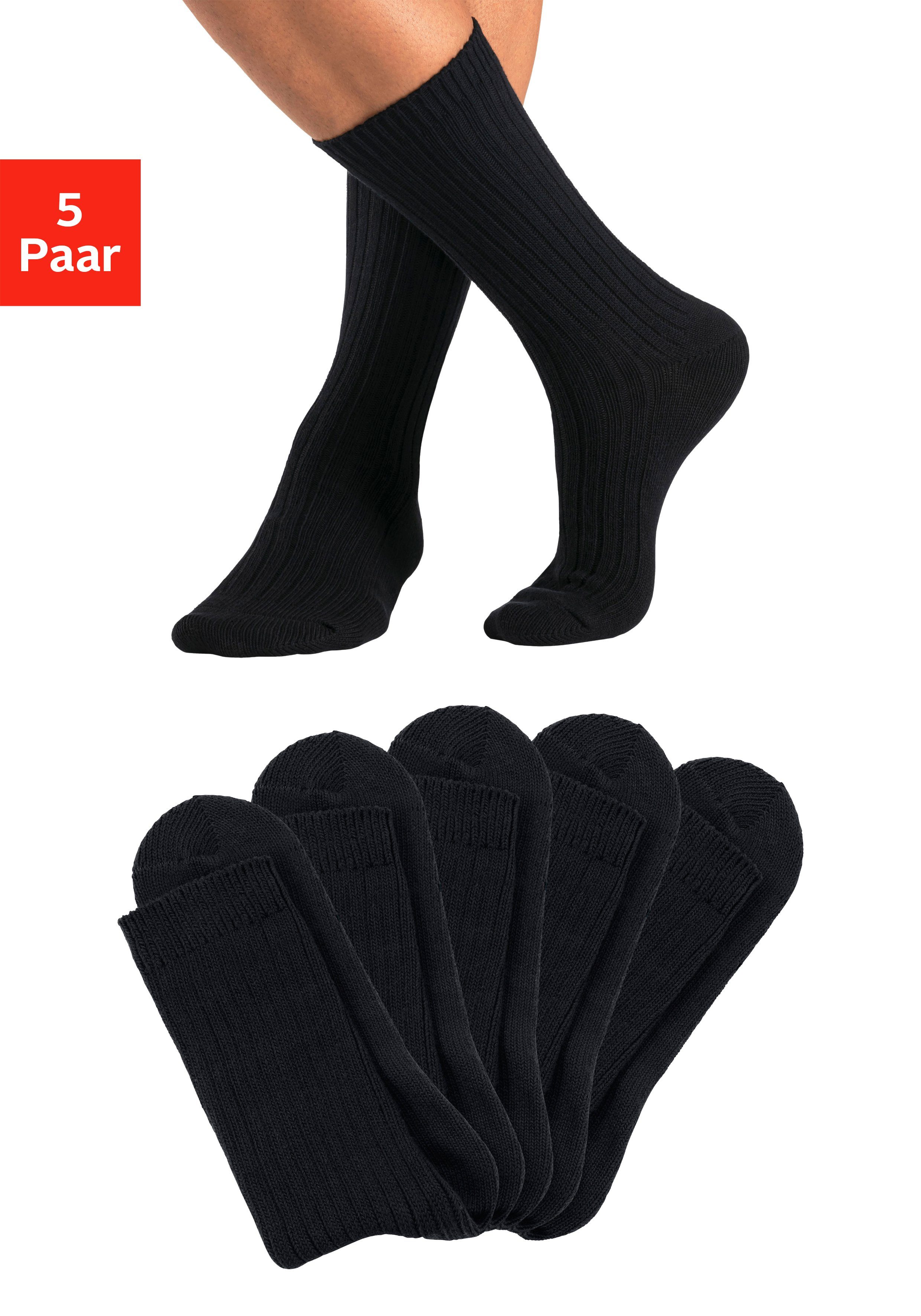 H.I.S Arbeitssocken (Packung, 5-Paar) besonders grob gestrickt günstig online kaufen