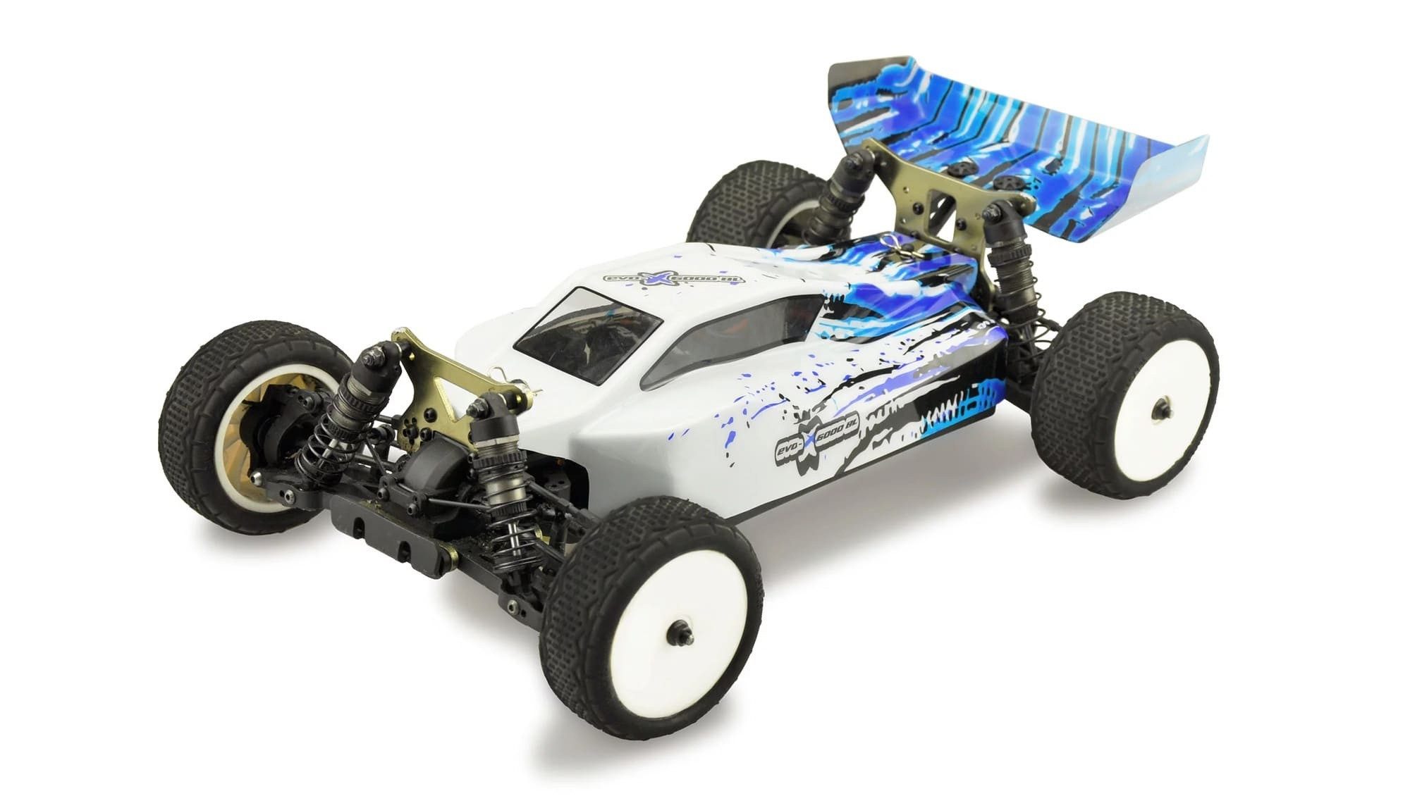 RC-Buggy Amewi EVO-X 6000 BL 4WD 1:10, blue 6000KV brushless,60A, 2S Combo