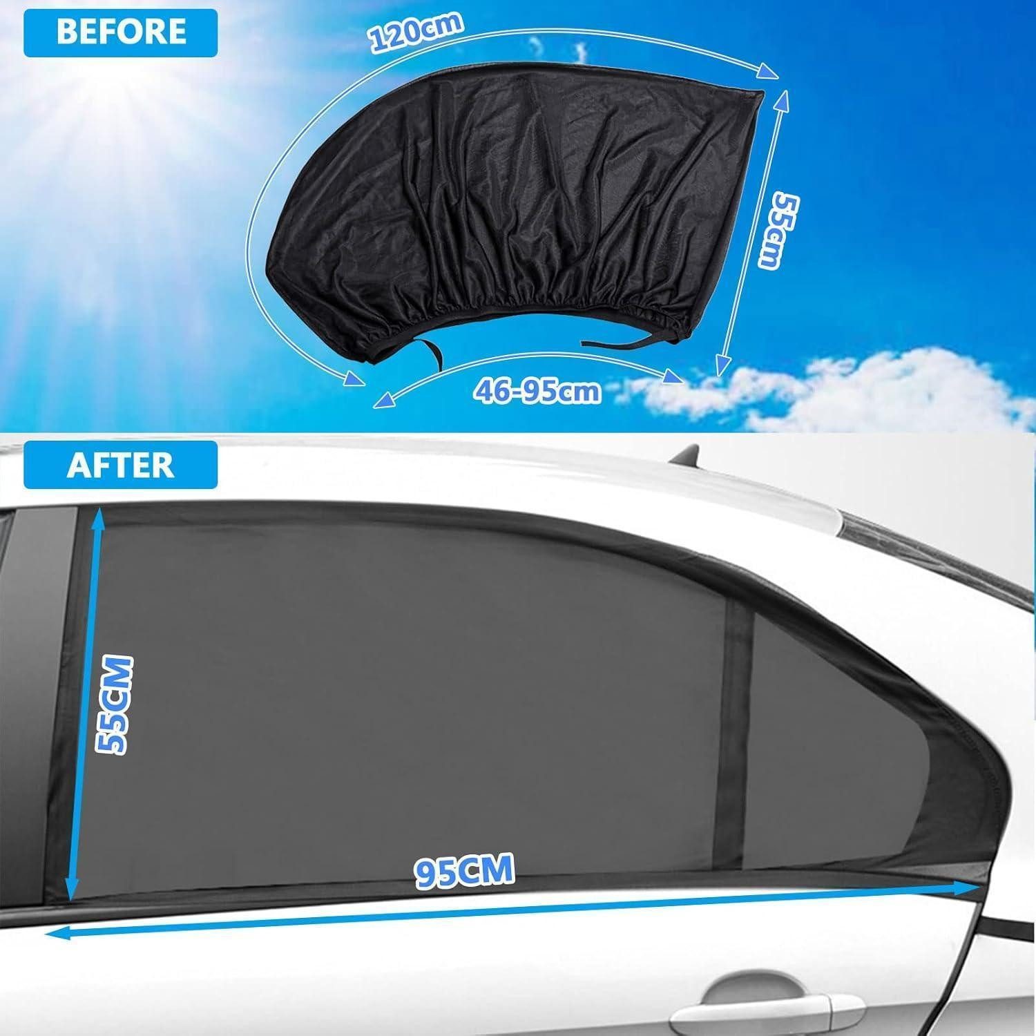 LuxusKollektion Sonnenschutz Sonnenschutz Auto Baby 2 Stück UV Schutz Sonnenblende Kinder Universal