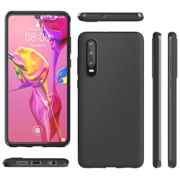 Nalia Smartphone-Hülle Huawei P30, Silikon Hülle / Mattierte Oberfläche / Rutschfeste Schutzhülle / Slim