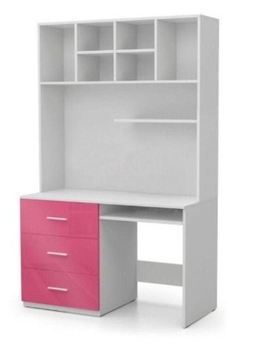 JVmoebel Kinderschreibtisch Schreibtisch Hochglanz Rosa Tisch Kinderzimmer Jugendzimmer Mädchen, Made in Europa