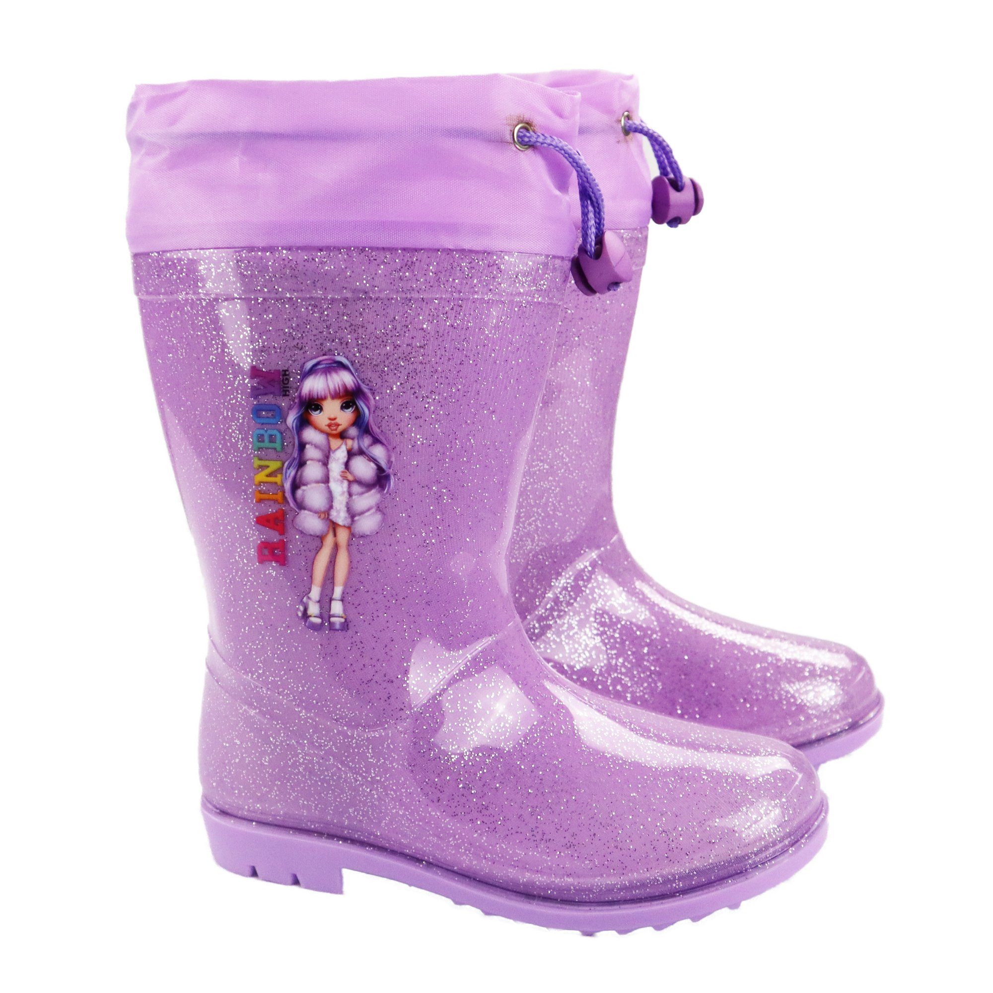 Rainbow High Rainbow High Kinder Mädchen Stiefel Regenstiefel Gummistiefel Gr. 25 bis 34