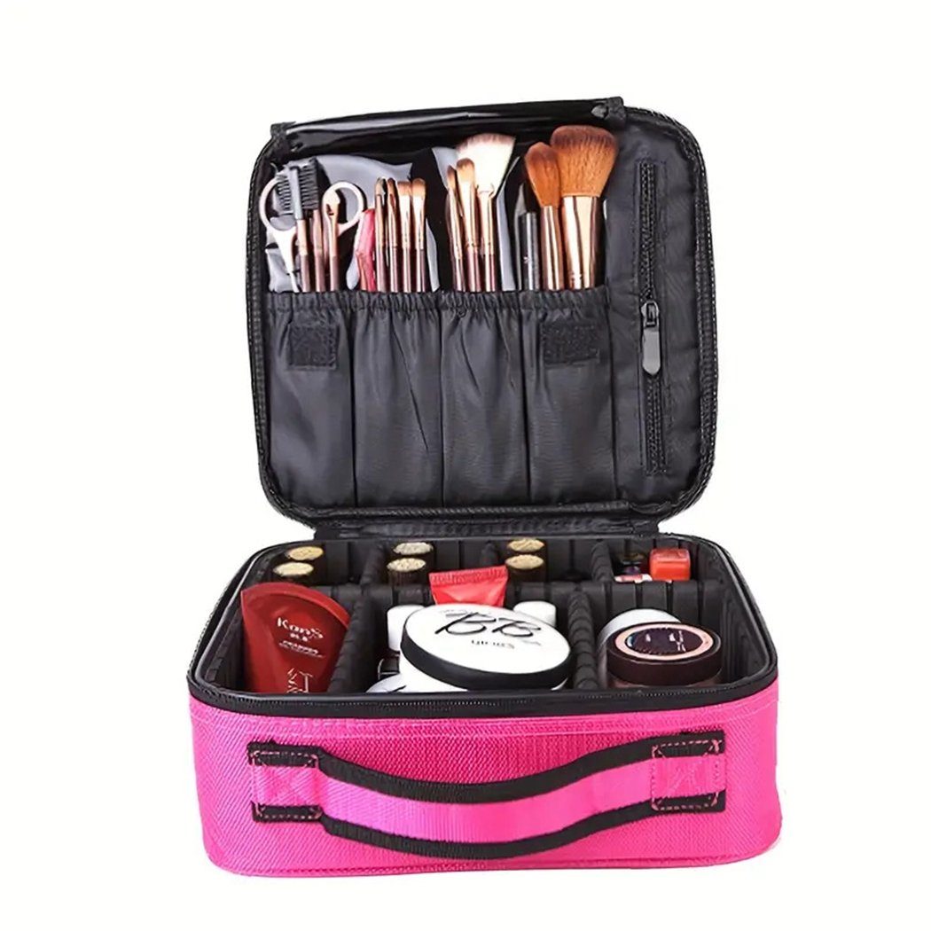 TUABUR Kulturbeutel Reise-Make-up-Tasche: tragbar, wasserdicht - Perfekt für Teens Rose Rot