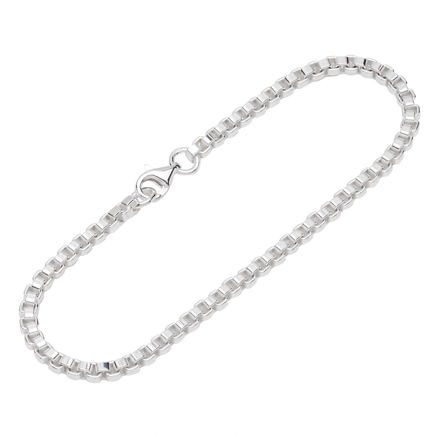 Silberarmband 925 Silber 19cm Venezianerkette Damen 12499
