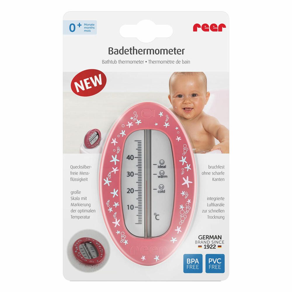 Reer Badethermometer Oval Beerenrot