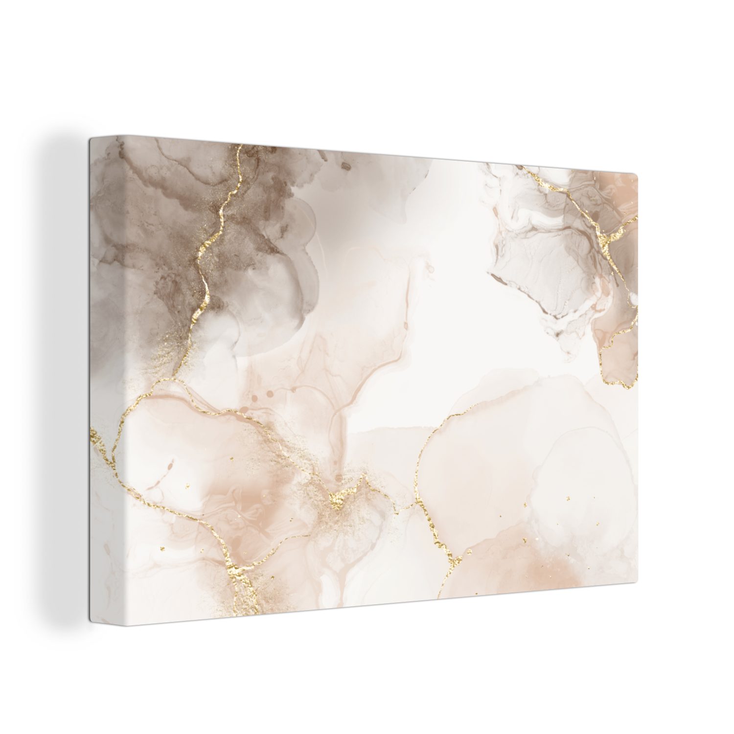 OneMillionCanvasses® Leinwandbild Marmor - Braun - günstig online kaufen