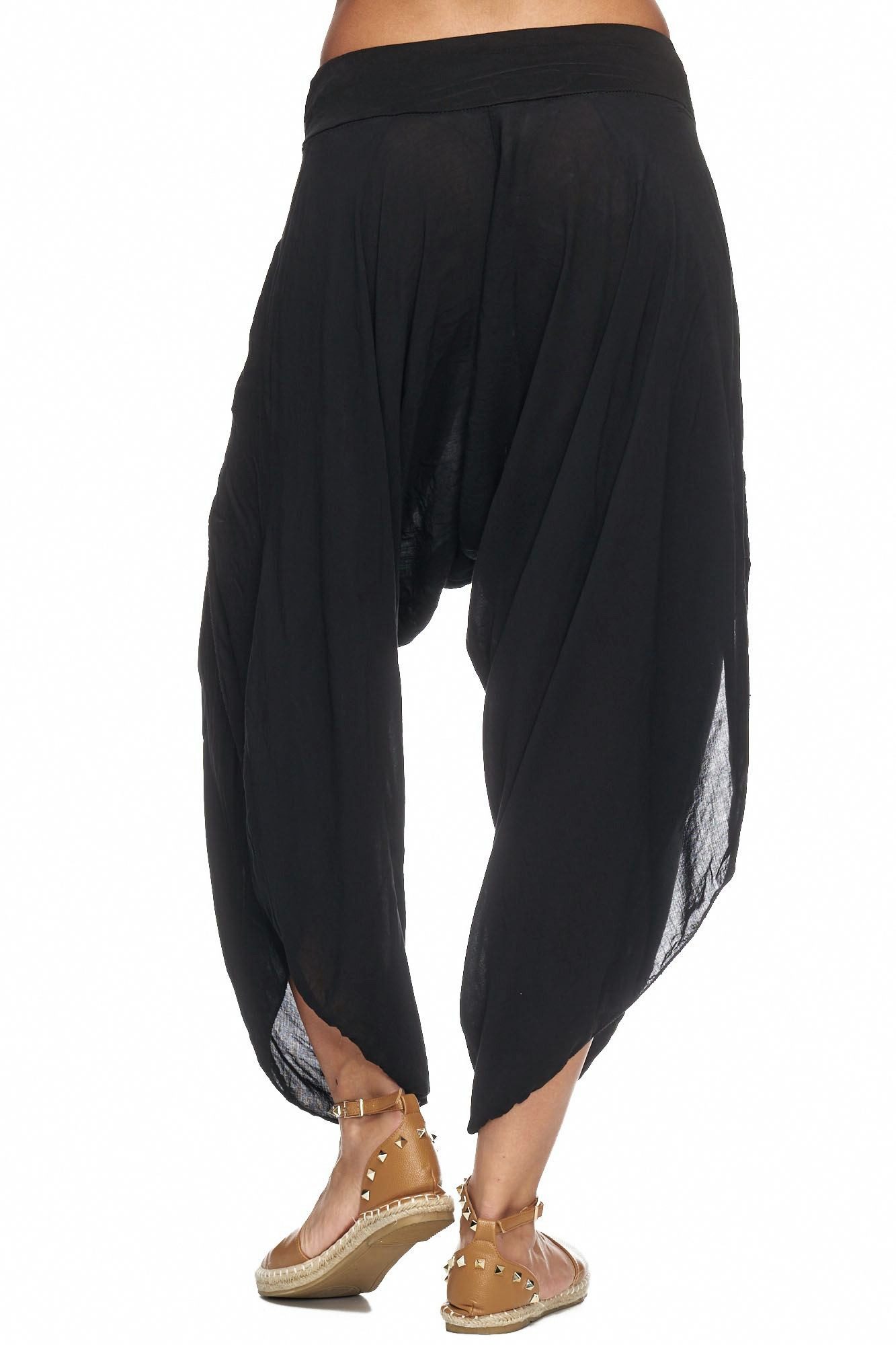 MIRROSI Hosenrock Damen Made in Italy Leicht Bequem Onesize (Gr.36-44) (100% Viskose, bund mit gummizug) Rock für Frühling Sommer Herbst