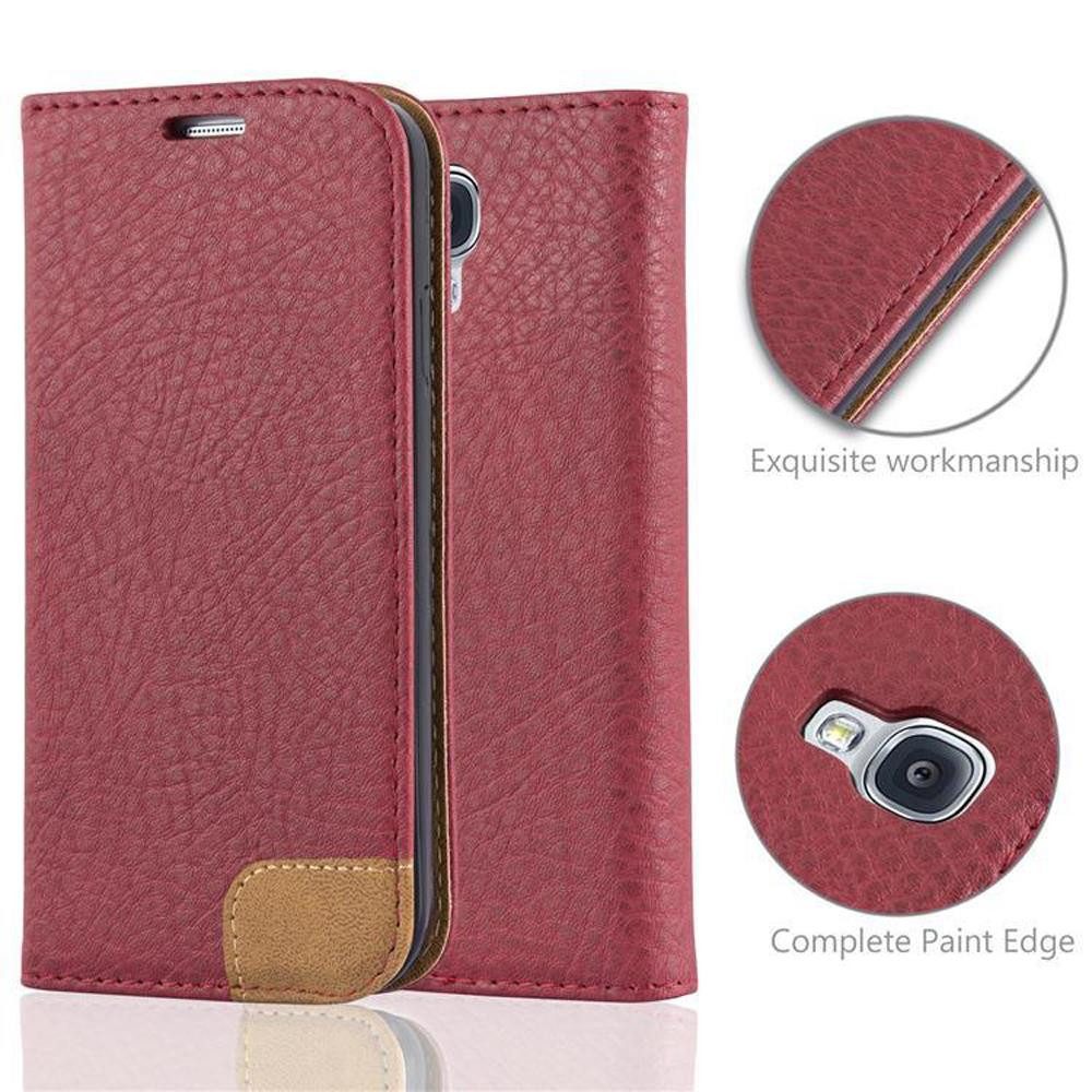 Cadorabo Handyhülle für Samsung Galaxy S4 Hülle Samsung Galaxy S4, Klappbare Handy Schutzhülle - Hülle - mit Standfunktion und Kartenfach