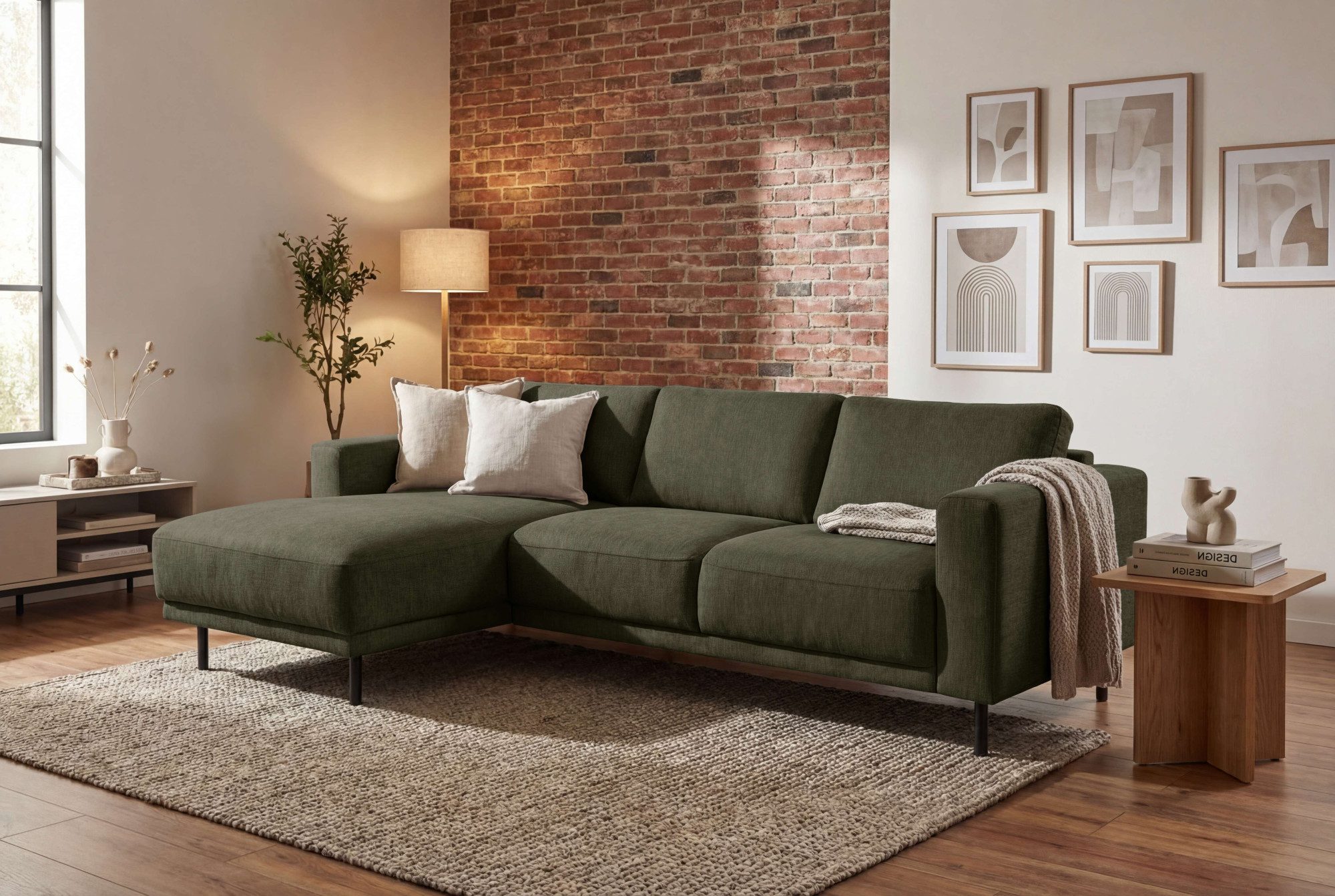 Home affaire Ecksofa Sveeva, L-Form, B.238 cm, schwarze Metallfüße, langlebiger Webstoff, mit Wellenunterfederung, viele Farben