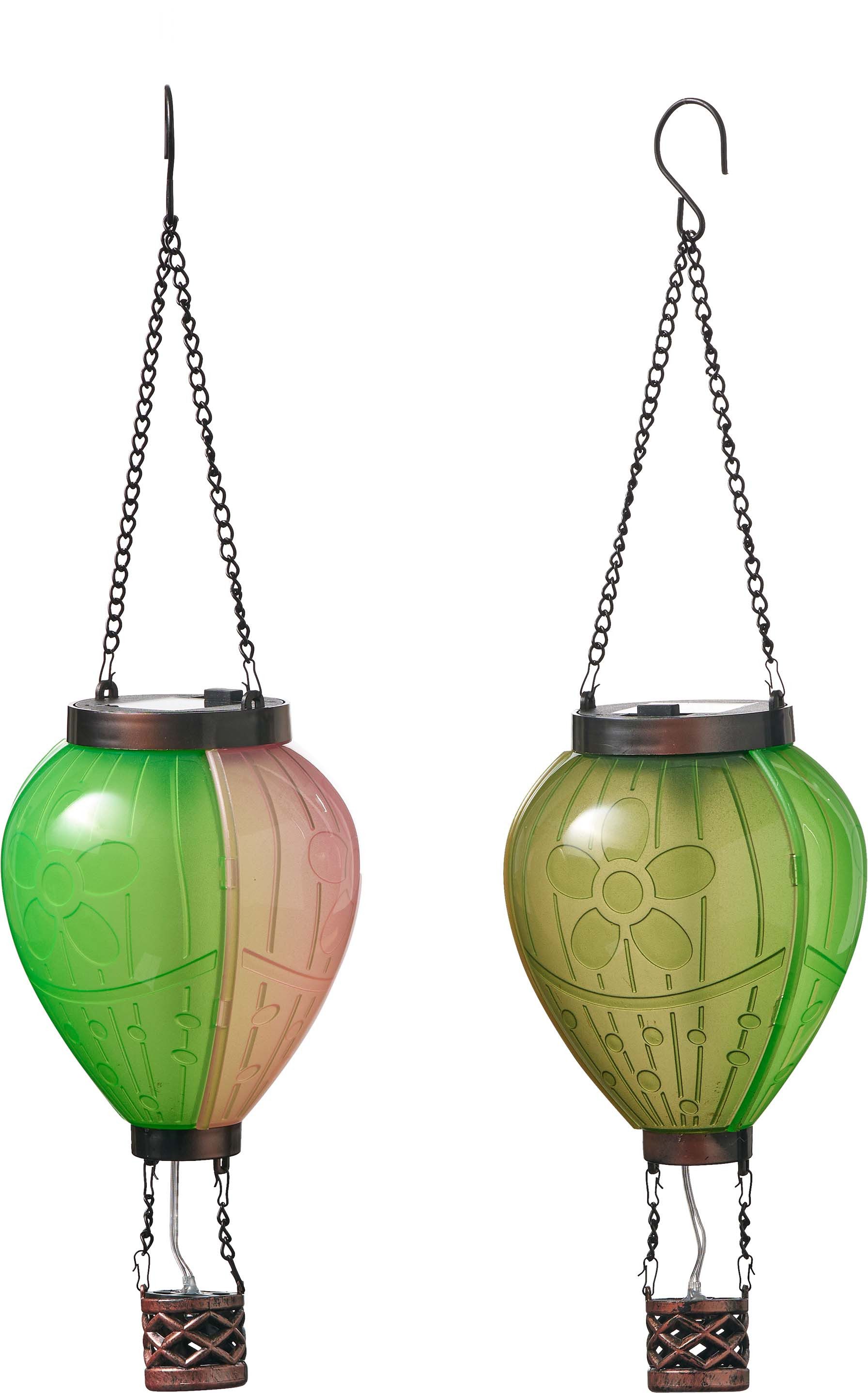 Northpoint LED-Hängeleuchte mit Solarpanel Laterne Heißluftballon günstig online kaufen