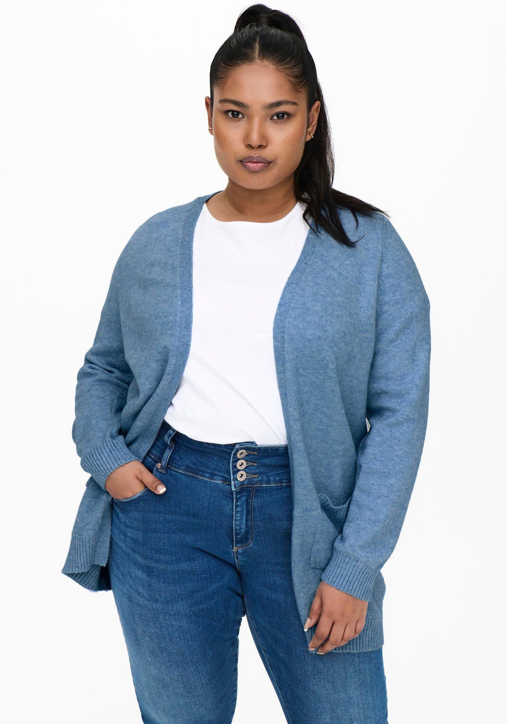 ONLY CARMAKOMA Strickjacke CARESLY L/S OPEN günstig online kaufen