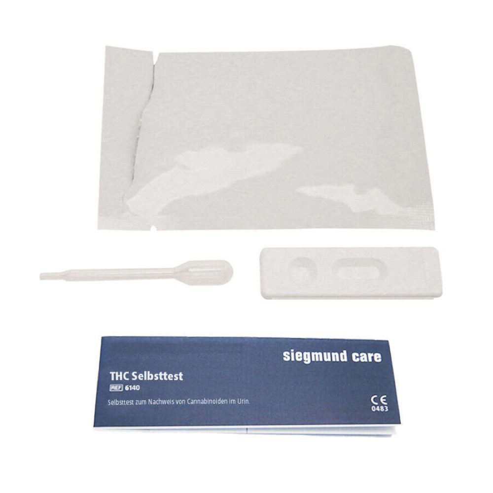 siegmund care Drogen-Schnelltest THC Selbsttest, 1-tlg., Genauigkeit 94 %, Dauer des Tests: 5 Minuten
