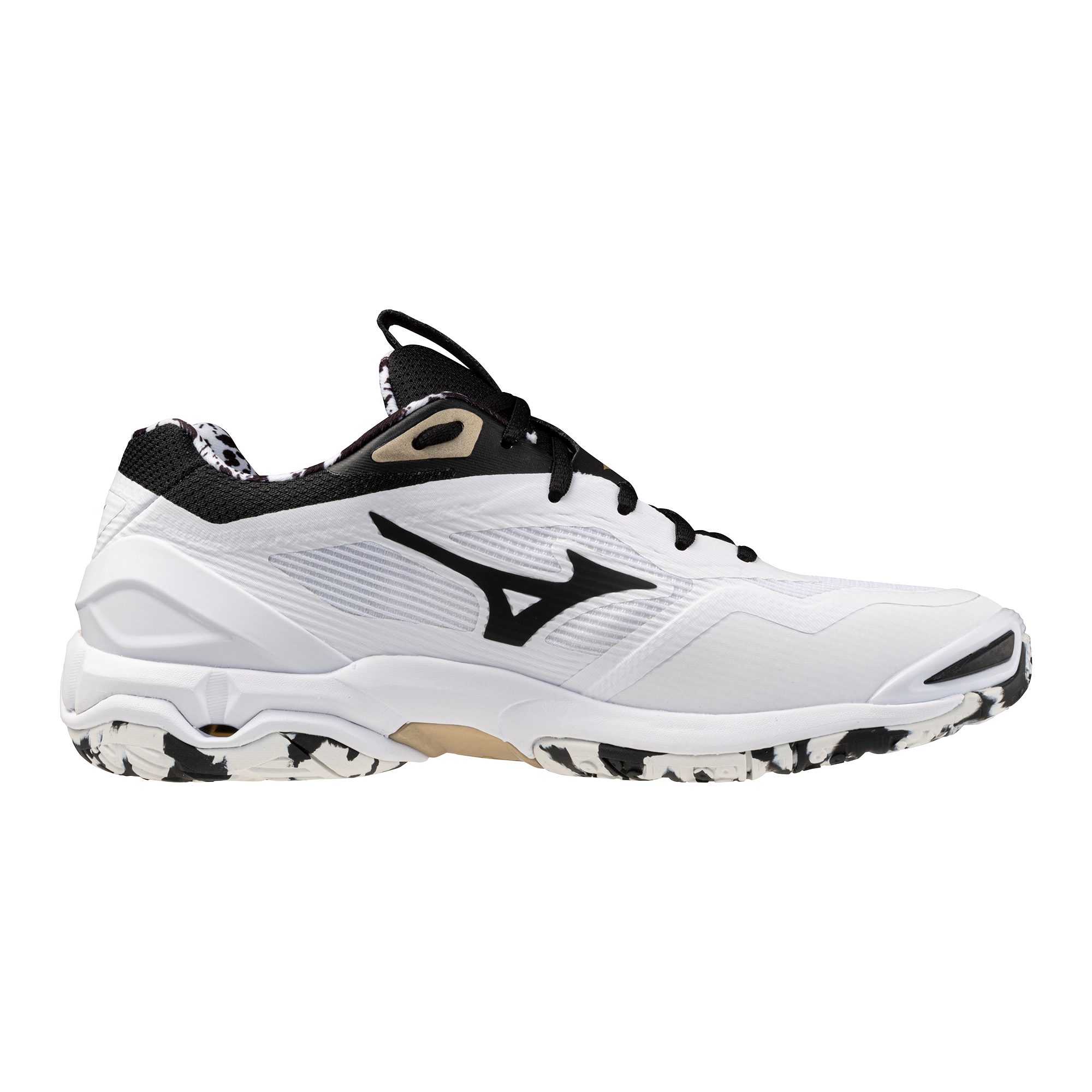 Mizuno WAVE STEALTH 6 OmbreB/SFiligree/PGold Indoorschuh