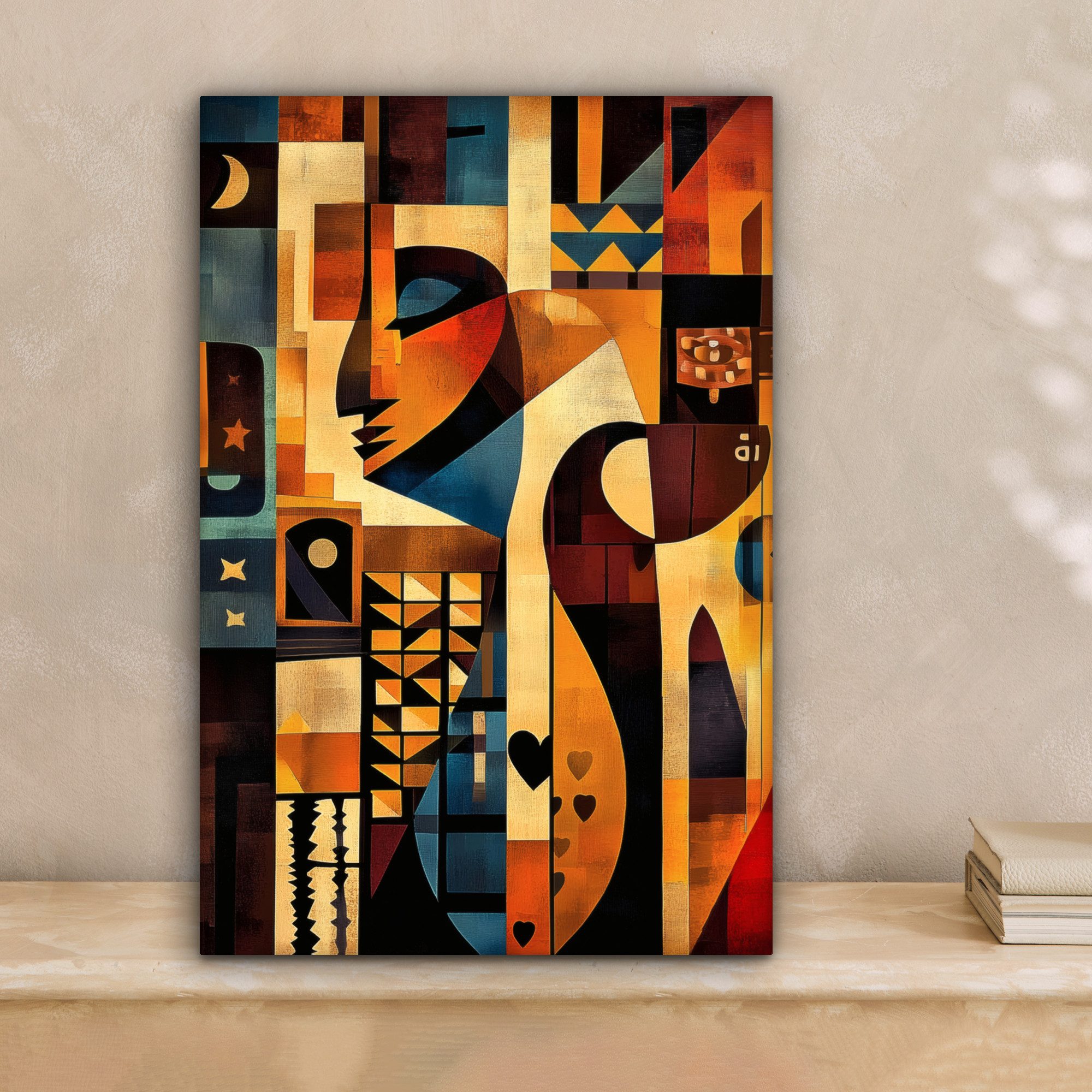 OneMillionCanvasses® Leinwandbild Figuren - Abstrakt - Symbole, Fotodruck ( günstig online kaufen