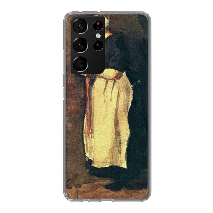 MuchoWow Handyhülle Die Scheveningerin - Vincent van Gogh Phone Case Handyhülle Samsung Galaxy S21 Ultra Silikon Schutzhülle