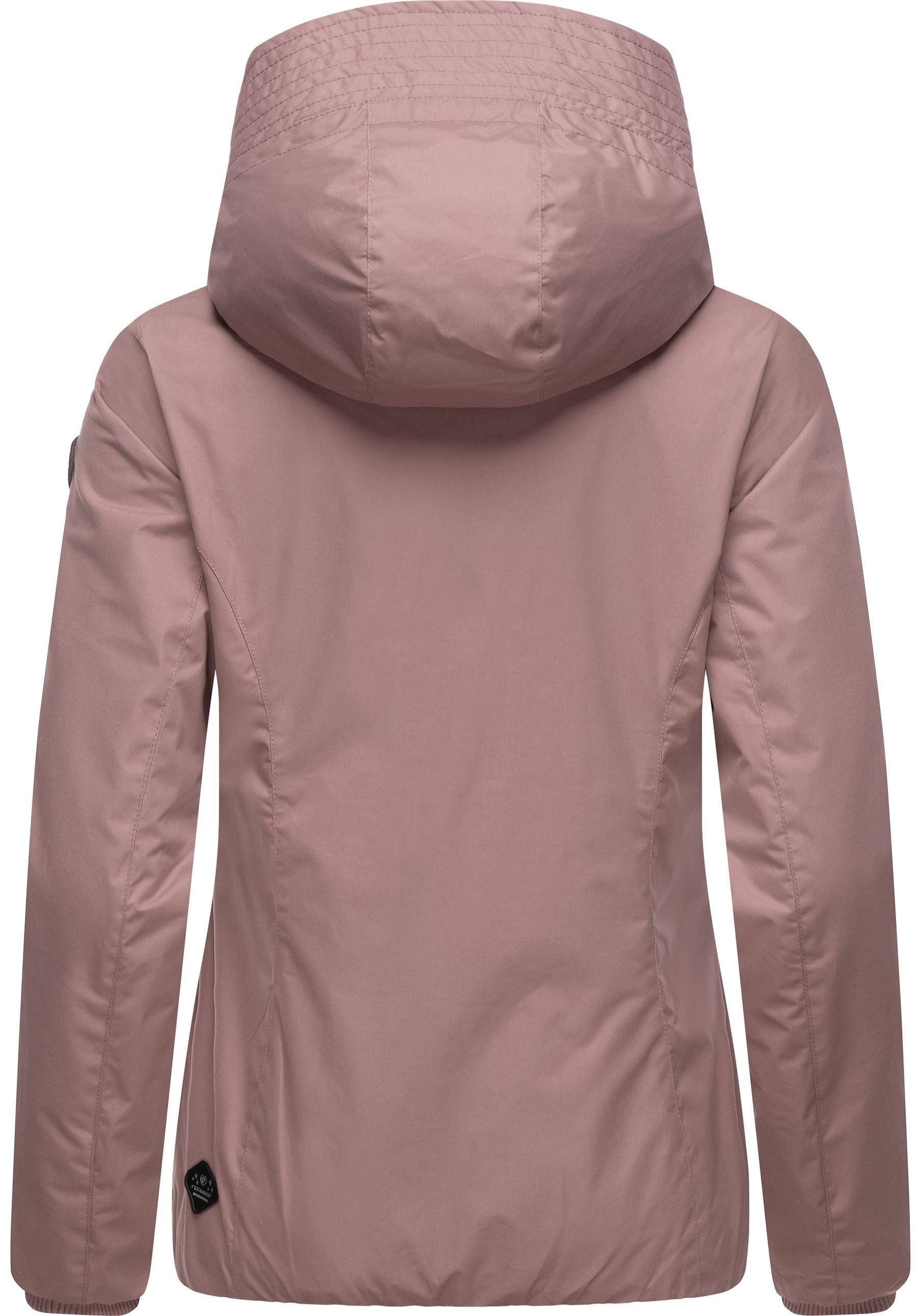 Ragwear Outdoorjacke Vannesa Wasserdichte Damen Übergangsjacke mit Kapuze
