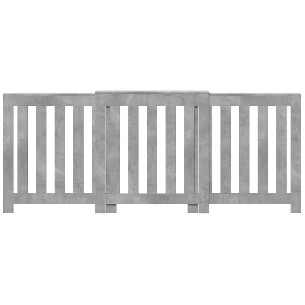 vidaXL Heizkörper-Wäschetrockner Heizkörperverkleidung Betongrau 205x21,5x8 günstig online kaufen